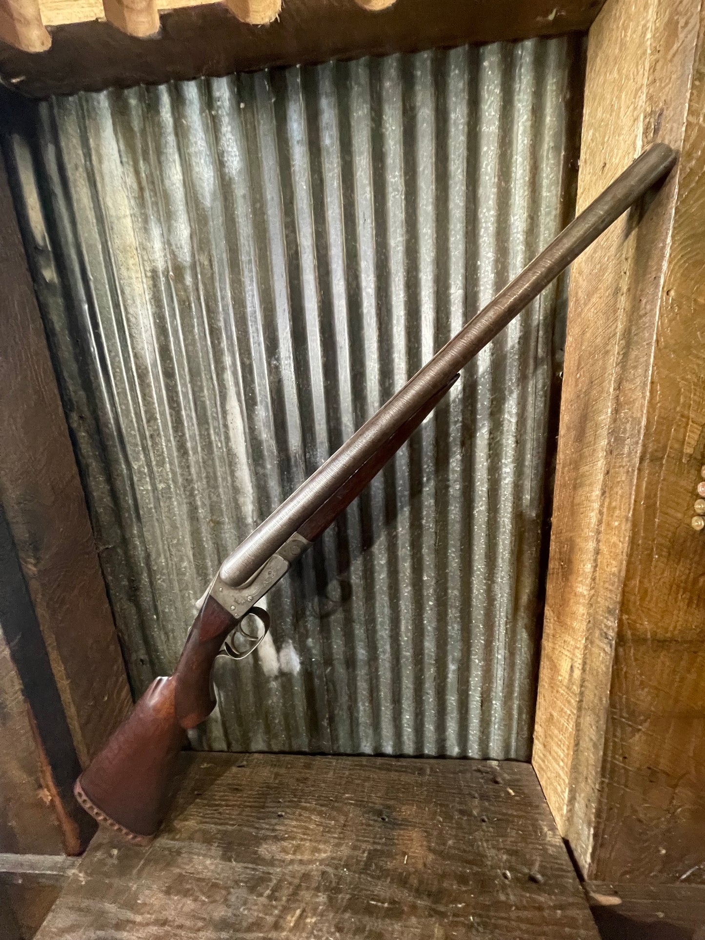 Ithaca Double Barrel 12 Gauge Shotgun – Damascus Twist Barrels – 18.5” Coach Gun Configuration