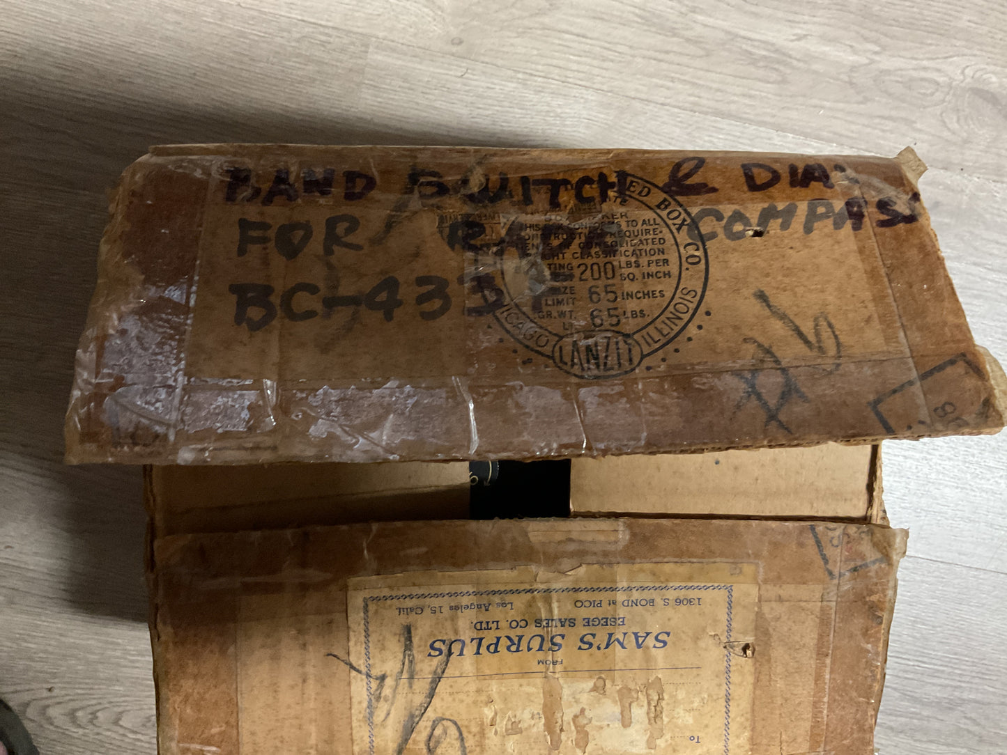 WWII U.S. Army Signal Corps BC-434-A Radio Control Box Bendix Aviation w/ Original Box
