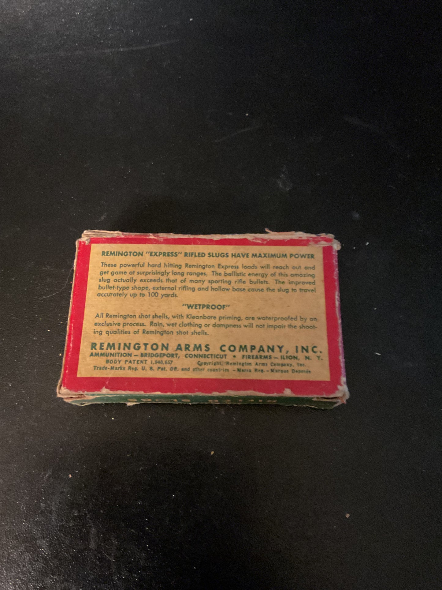 Vintage Remington Express 12 Gauge Rifled Slugs — Full Box of 5