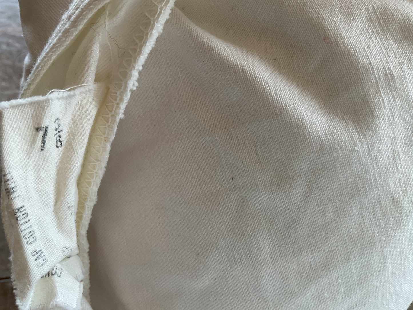 WWII USN/USMC White Visor Cap Cover