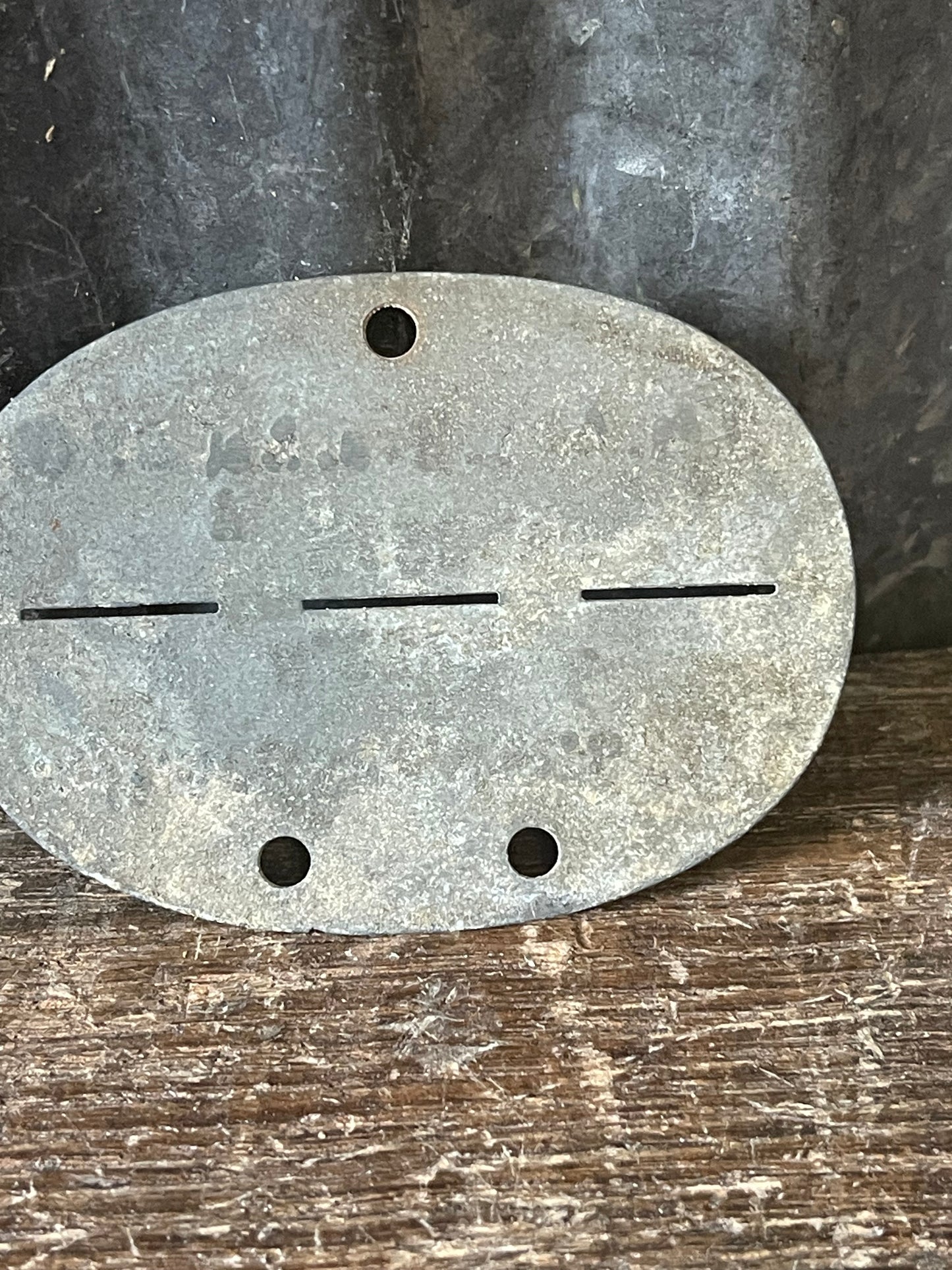 Original WWII German Wehrmacht Dog Tag – 2nd Battery Light Artillery Replacement Battalion 239