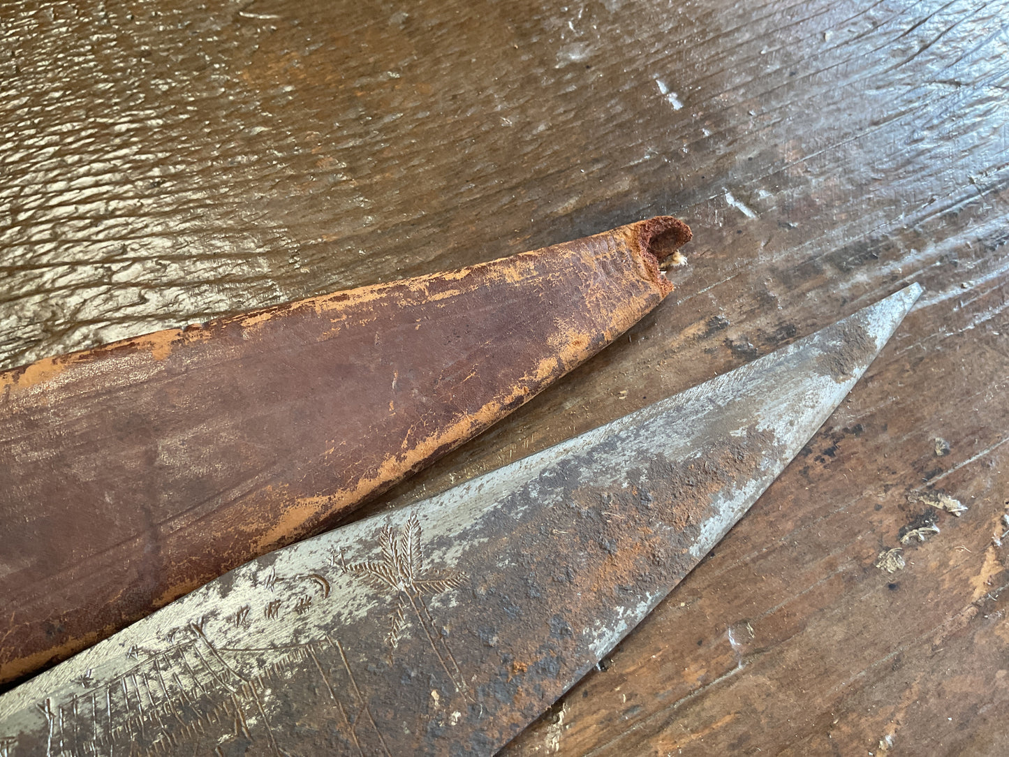Pacific Theatre BOLO Knife makers mark stamped in the Ricasso