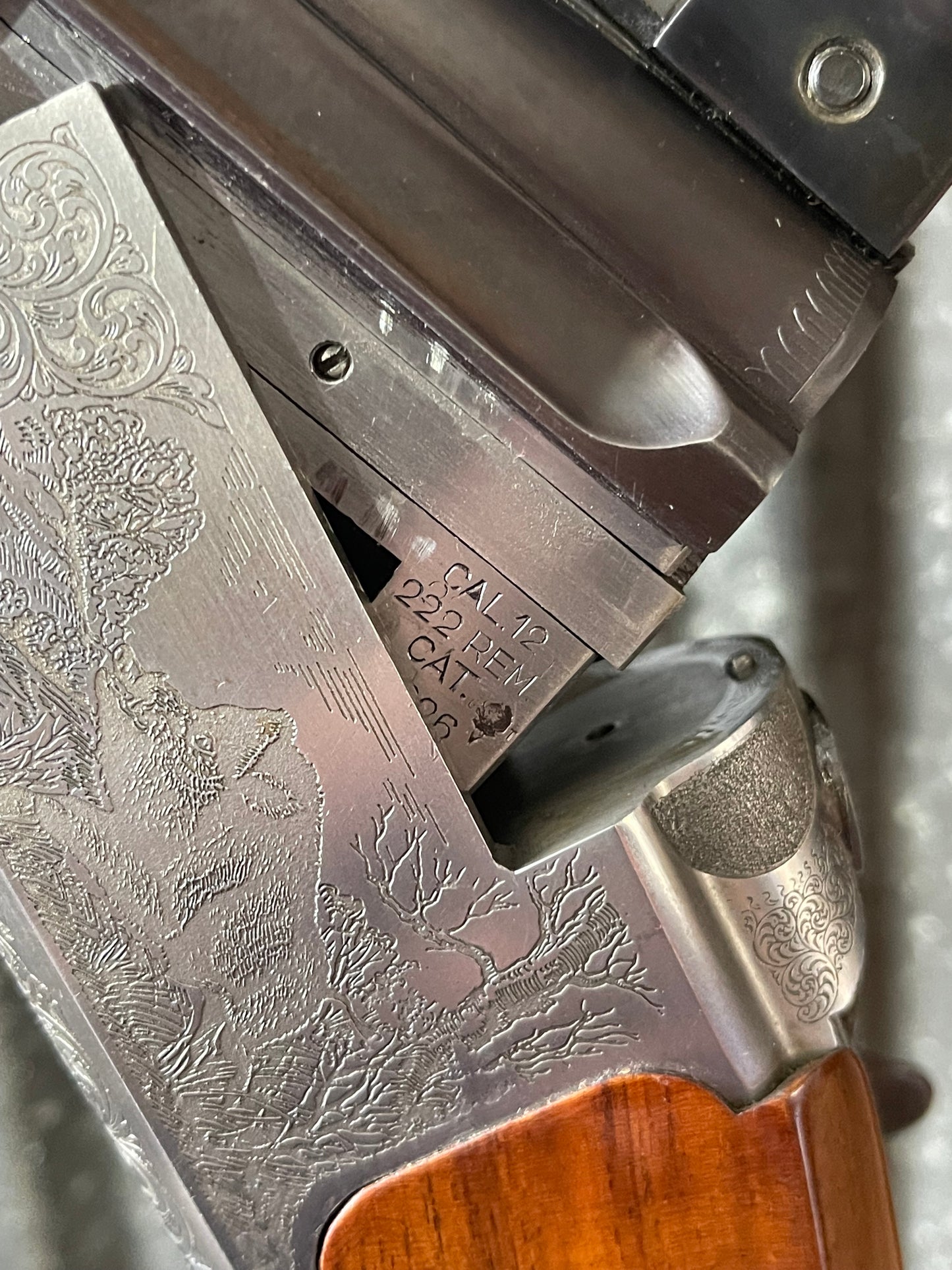 Italian Combination Gun – 12 Gauge Over .222 Remington – Arms Sport Import – Burris Scope