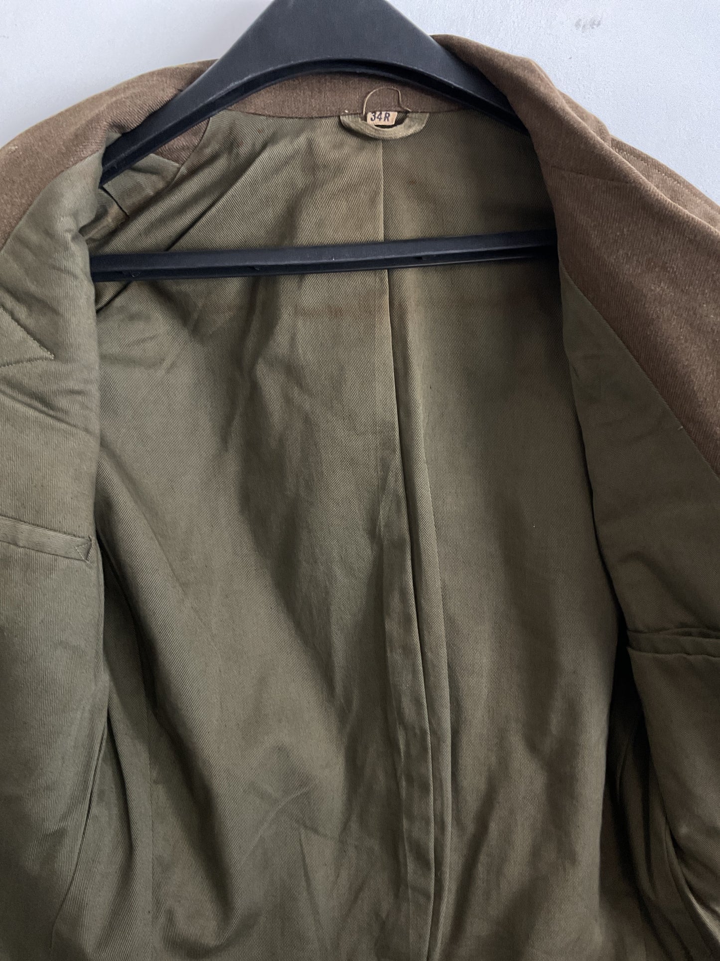WWII U.S. Army 5th Air Corps Service Dress Jacket - Sergeant Rank with Ruptured Duck Patch - Size 34R