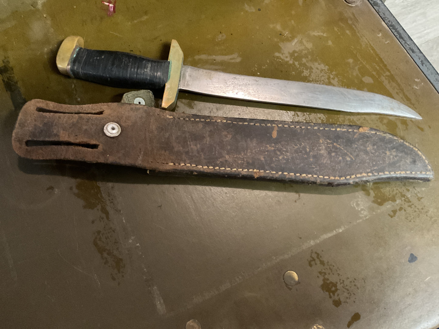 WWII Theatre Knife Black Handle