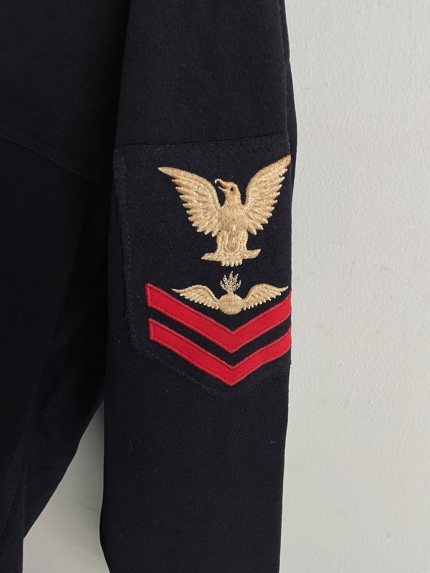 WWII U.S. Navy Dress Blue Jumper – Petty Officer Third Class with Ruptured Duck