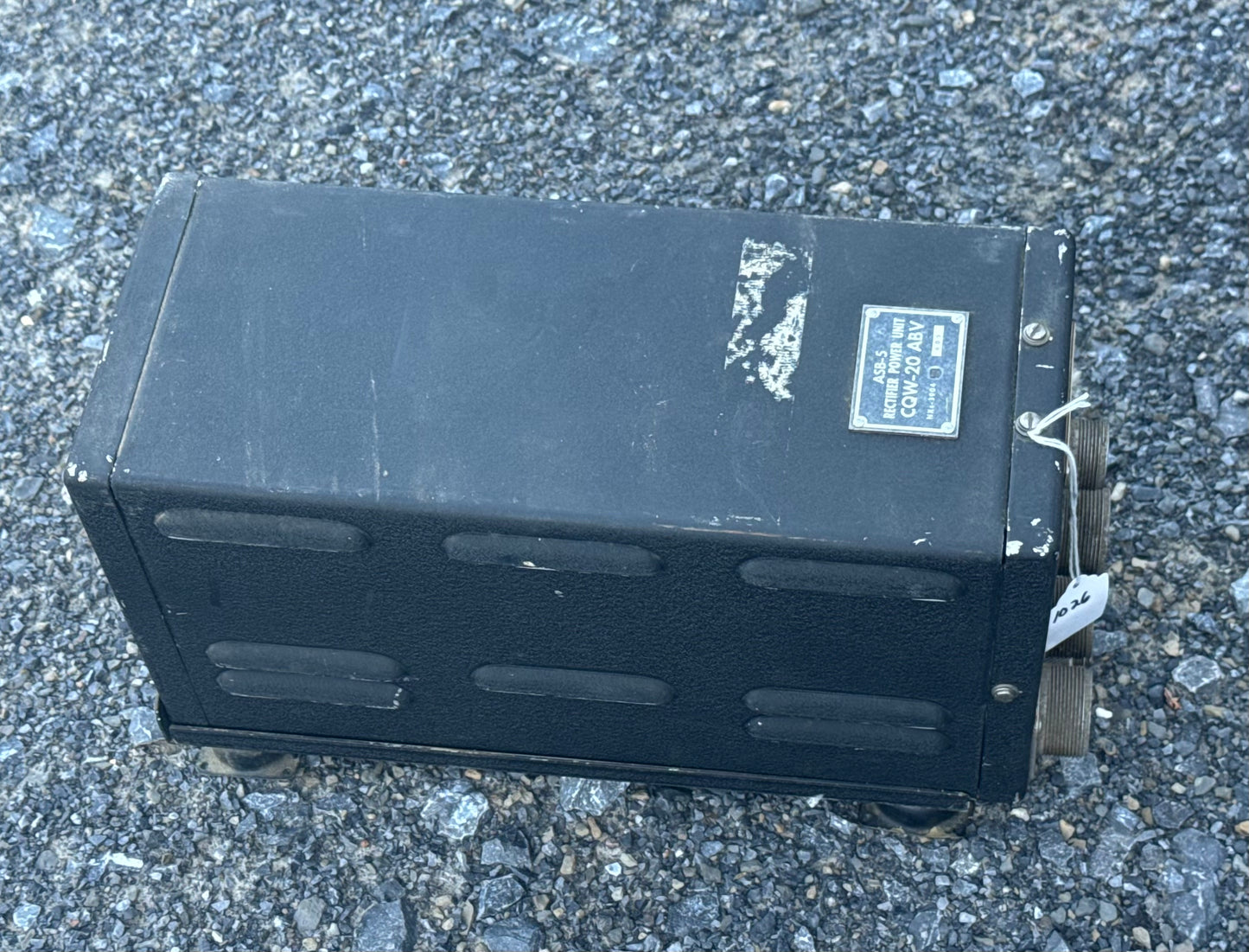 WWII U.S. Navy ASB-5 Radar Rectifier Power Unit CQW-20 ABV