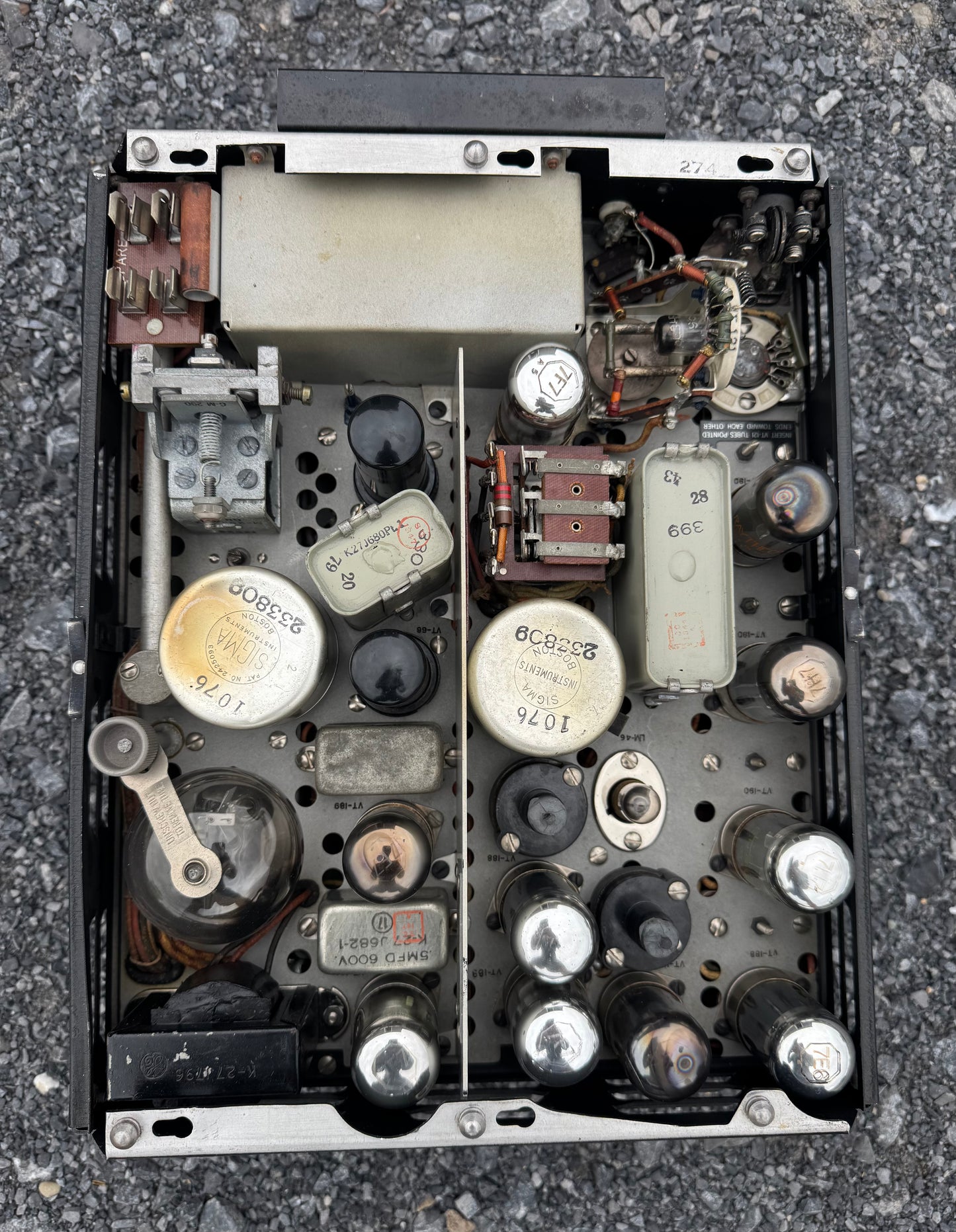 WWII U.S. Navy GE ABA-1 Radio Transmitting / Receiving Equipment