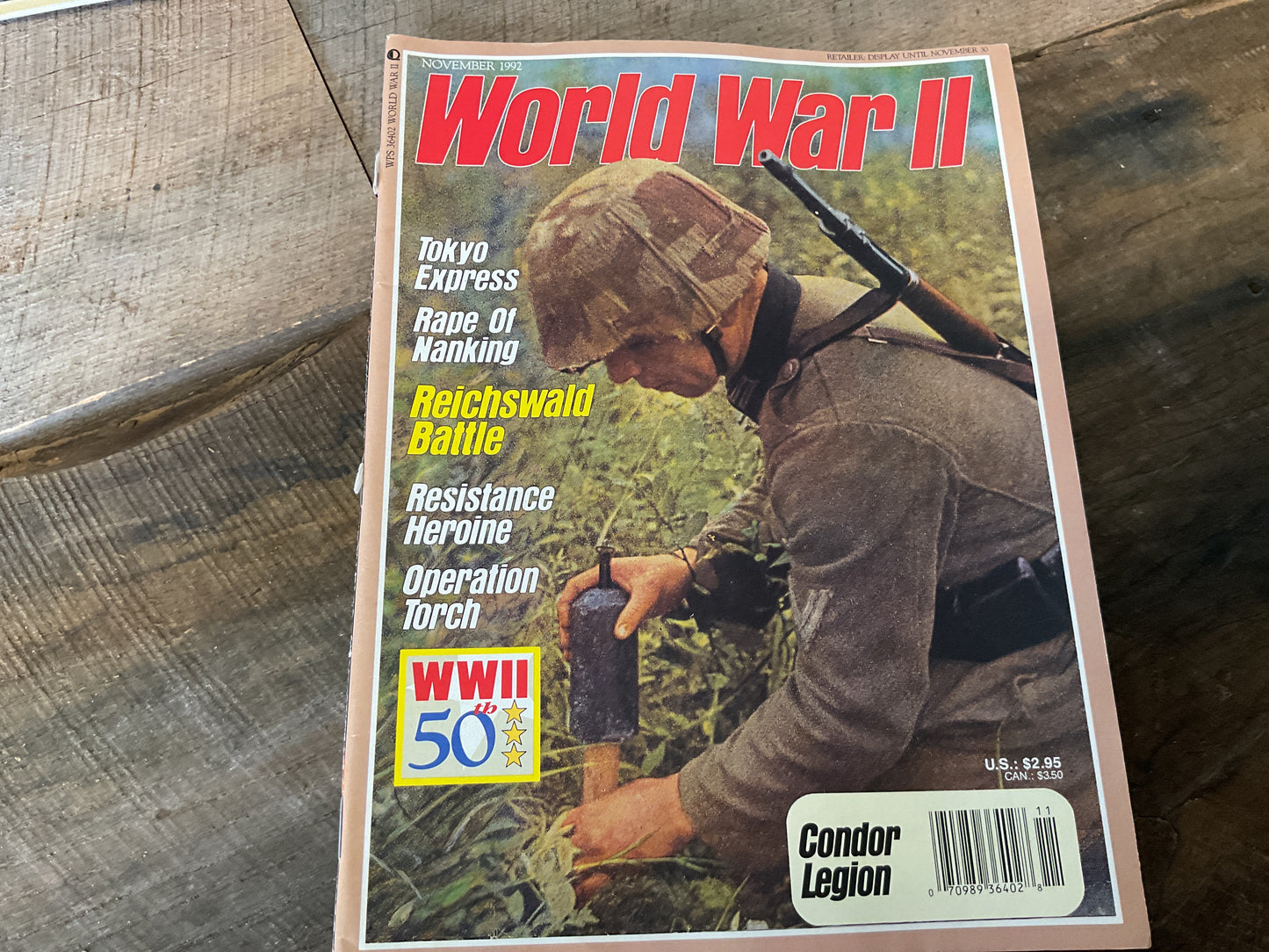 WORLD WAR II MAGAZINE. NOVEMBER 1992