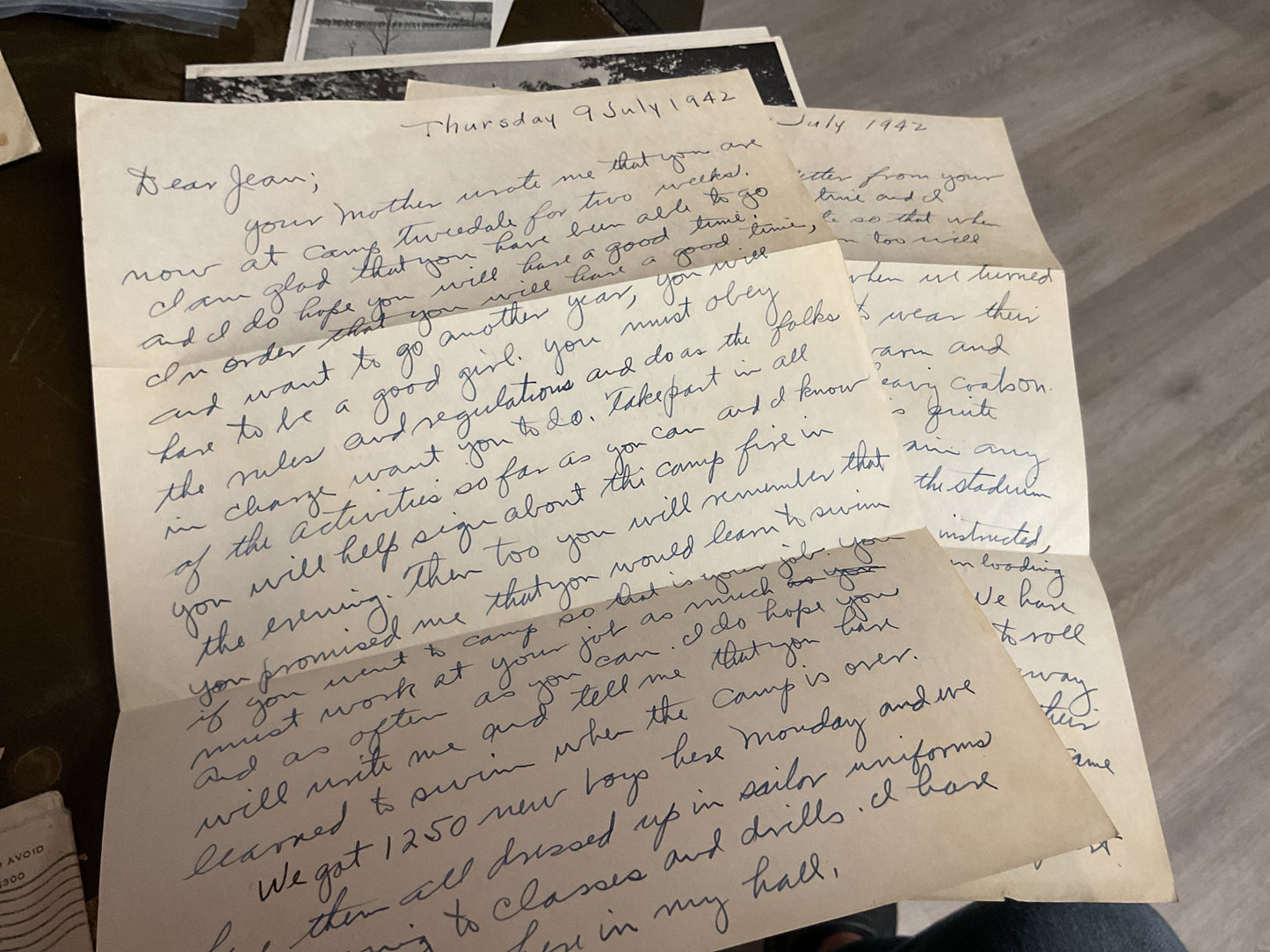 WWII Letters Home from Same author (Daddy) to daughter (Jean)