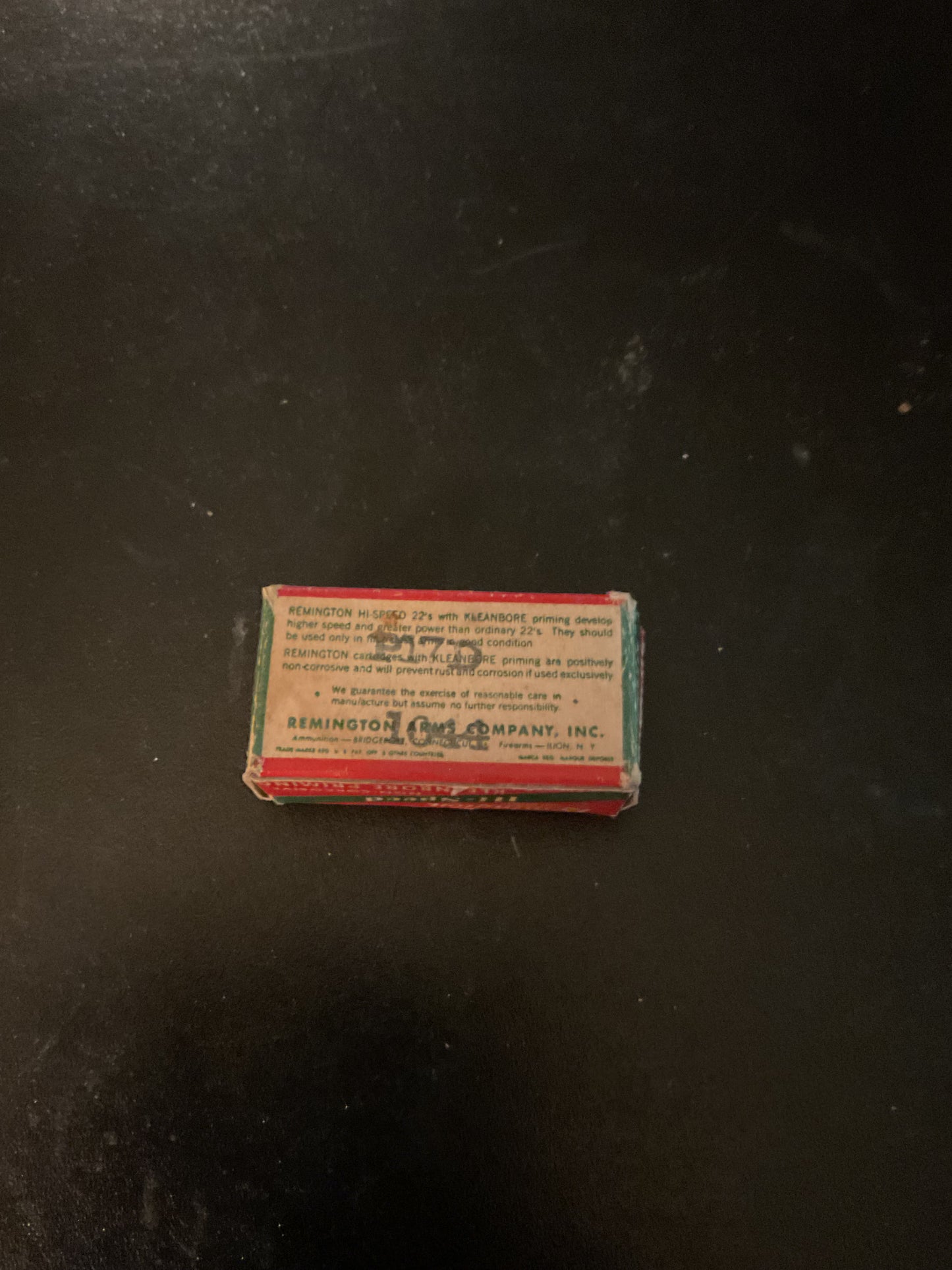 Vintage Remington Hi-Speed Kleanbore .22 Long Rifle Rimfire Cartridges — Full Box of 50