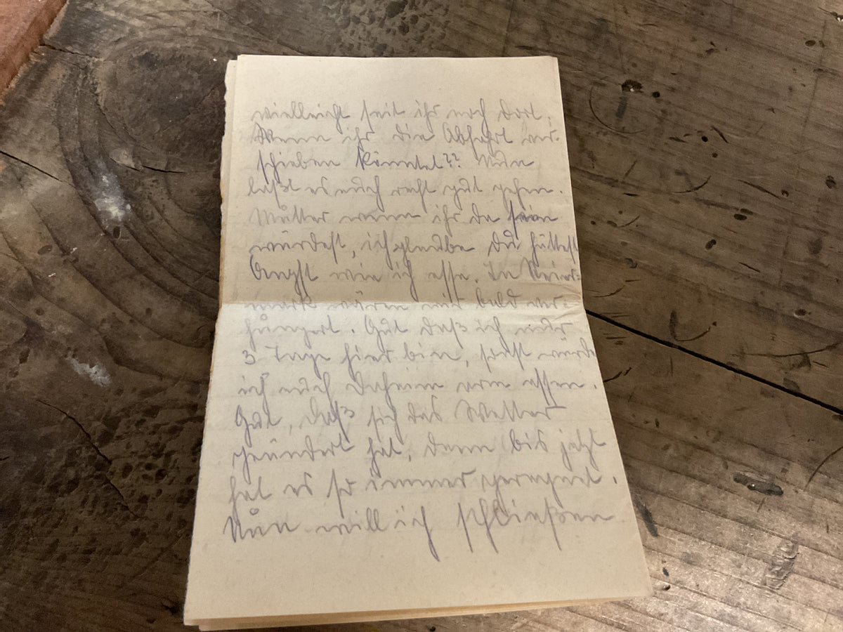 Original WWII German Feldpost Letter & Envelope-Zellendorf-Aug 1942