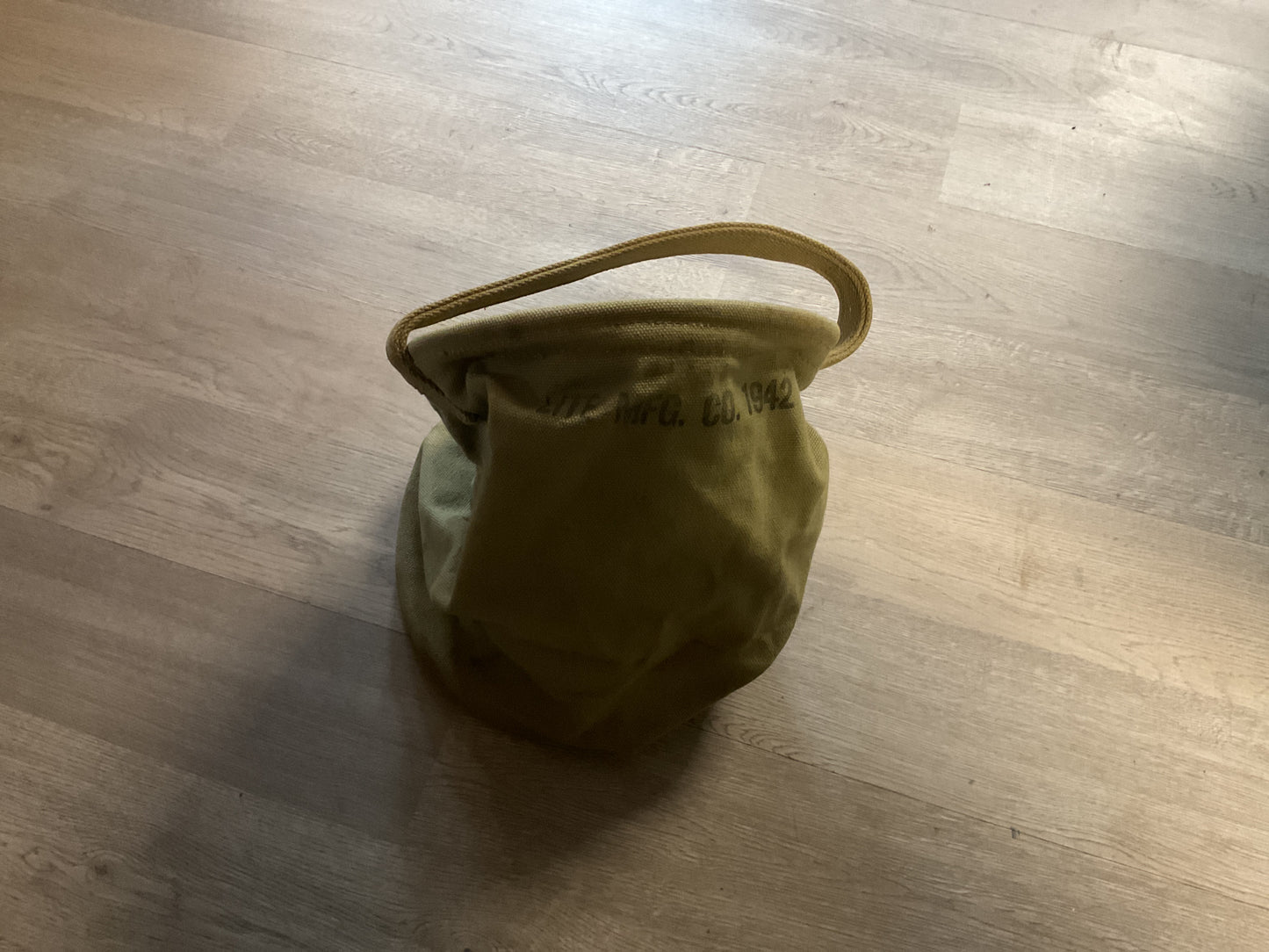 WWII Canvas Water Bucket