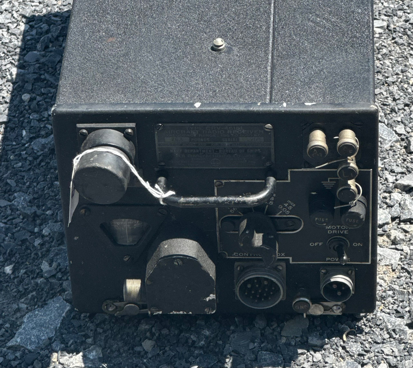 WWII U.S. Navy RCA CRV-46151 ARB Aircraft Radio Receiver — 1942