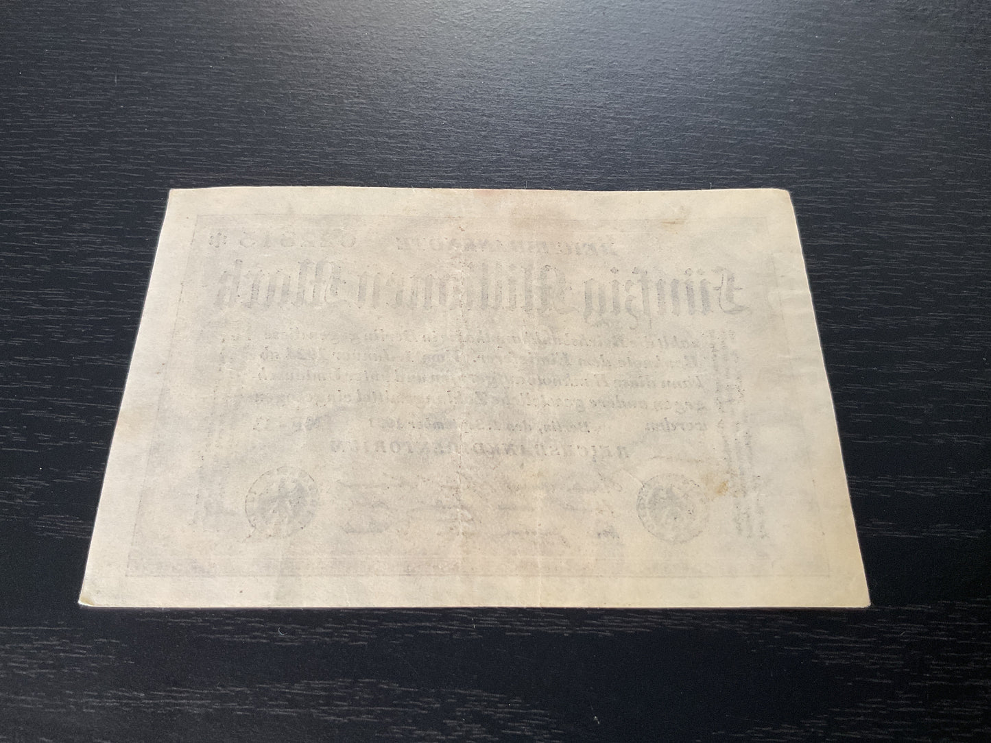German 50 Million Mark Reichsbanknote 1923