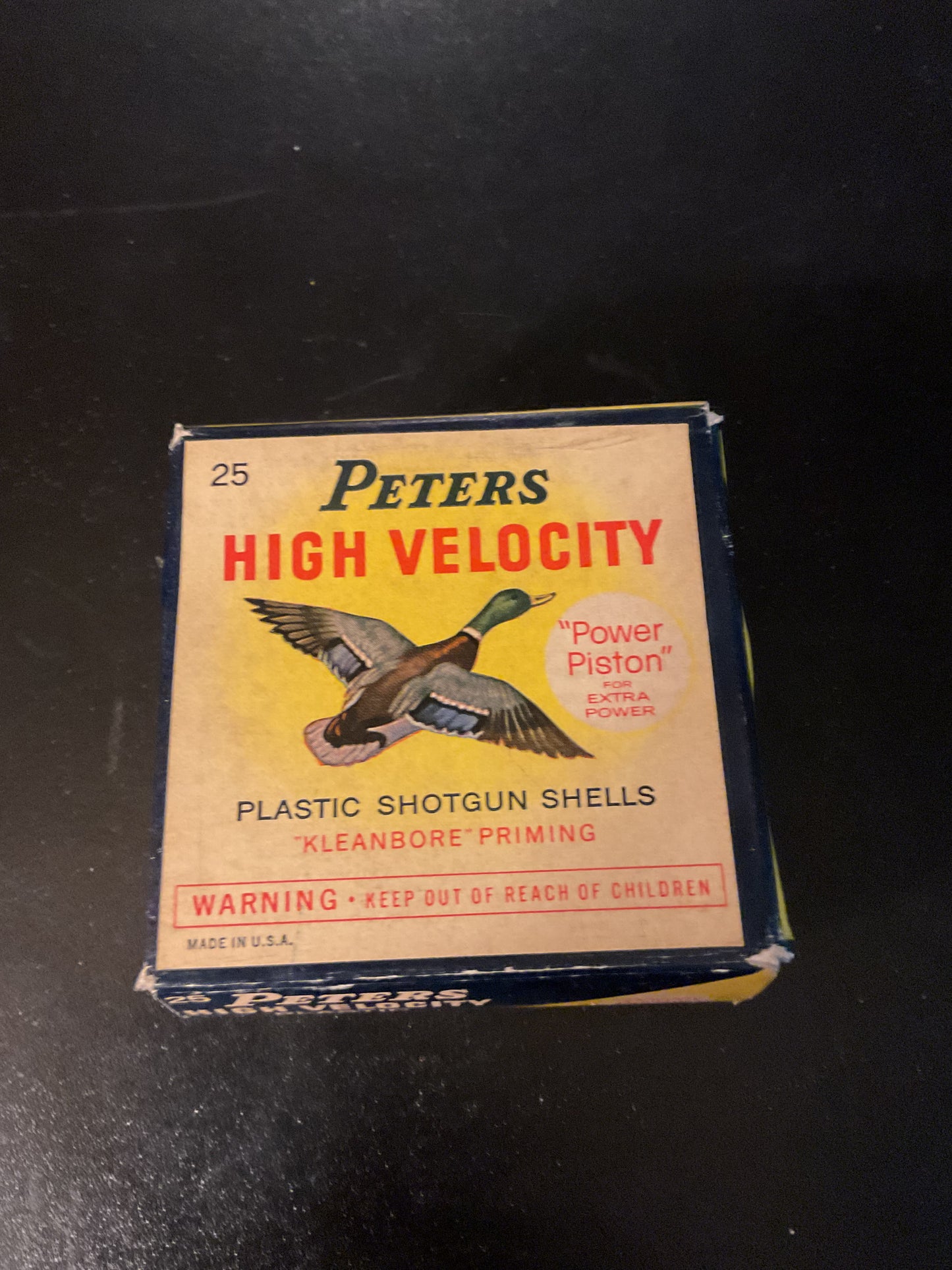 Vintage Peters High Velocity 16 Gauge 2 3/4” Magnum Shotgun Shells — Full Box of 25