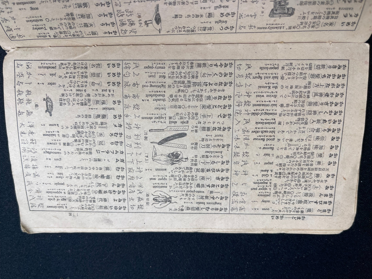 Rare Meiji/Taisho-Era Japanese-English-Chinese Travel Phrasebook with Tokyo Maps (c. 1890s–1920s)