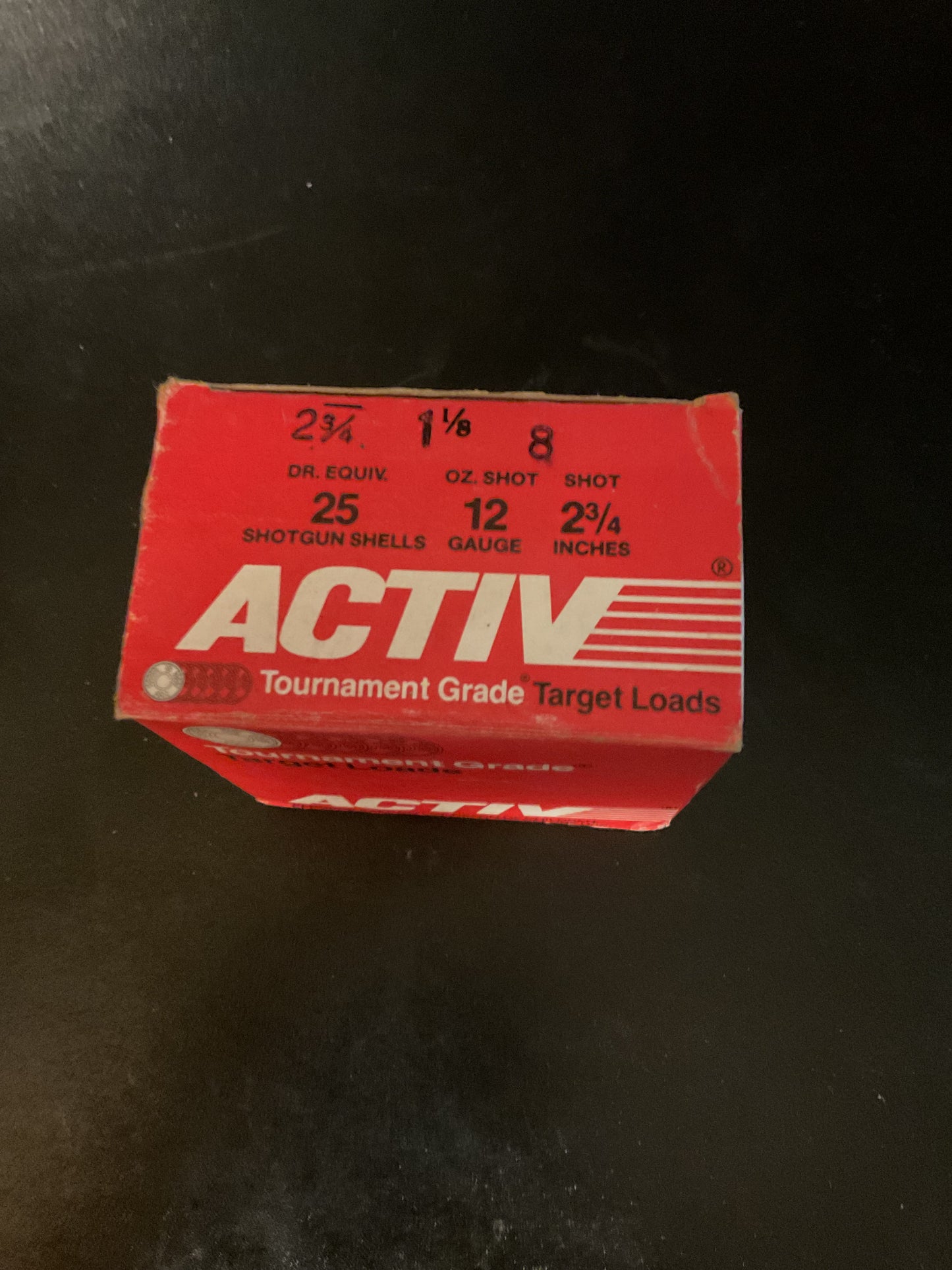 Vintage ACTIV Tournament Grade 12 Gauge Target Loads — Full Box of 25
