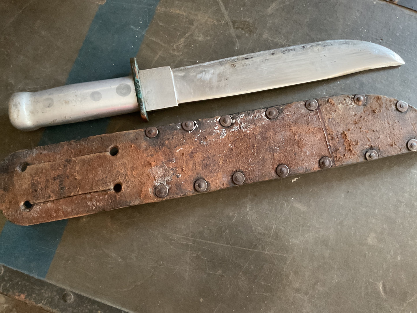 WWII Theatre Knife (steel handle Bowie)