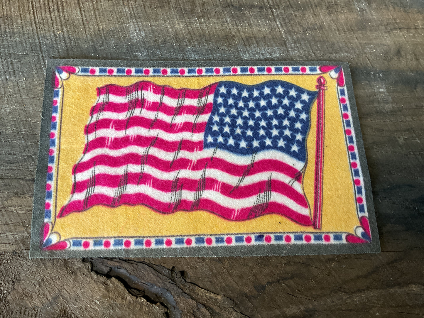 WWI Tobacco Felt Flag (approx 6x4)