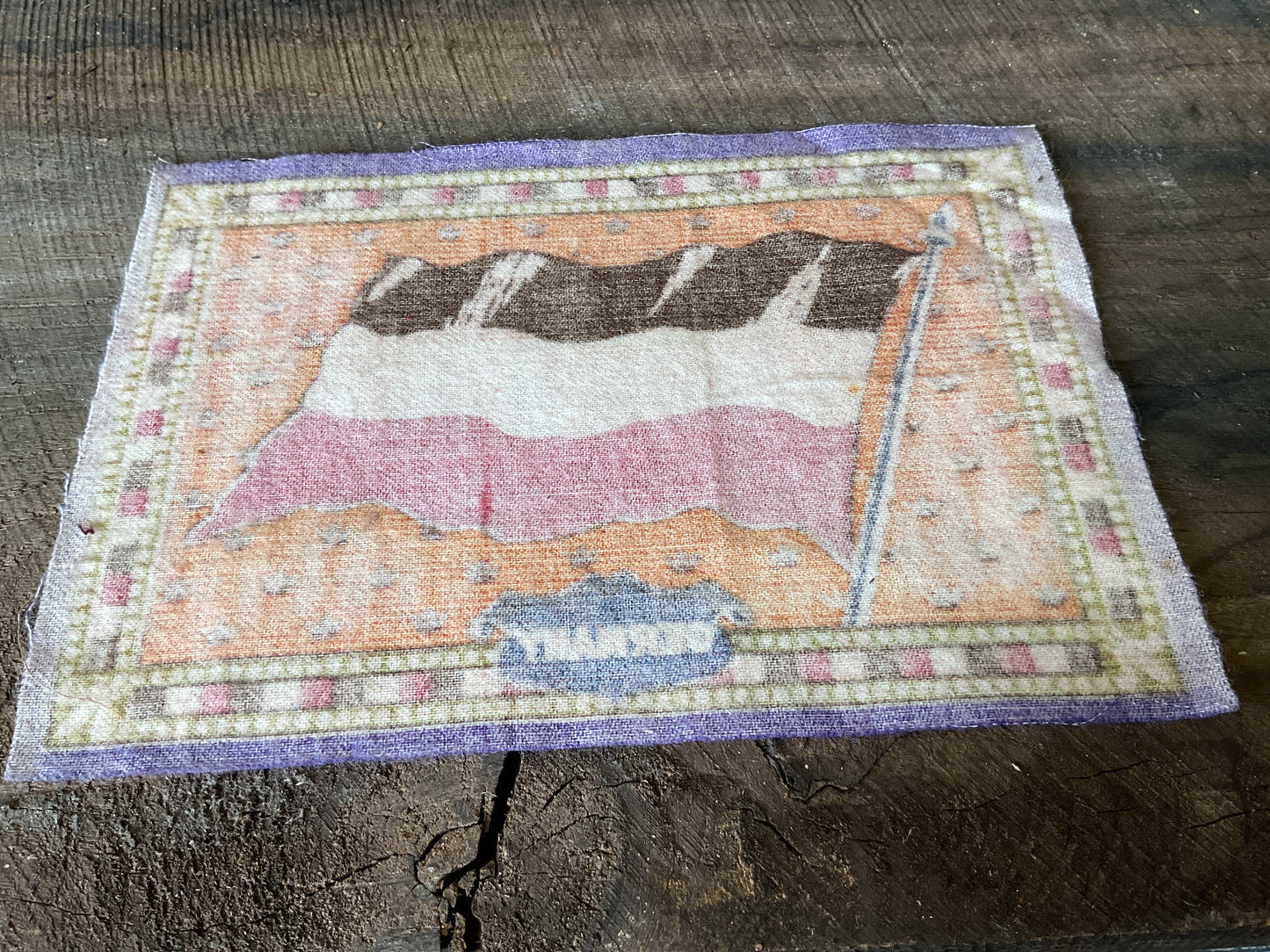 WWI Tobacco Felt Flag (appox 6x9)