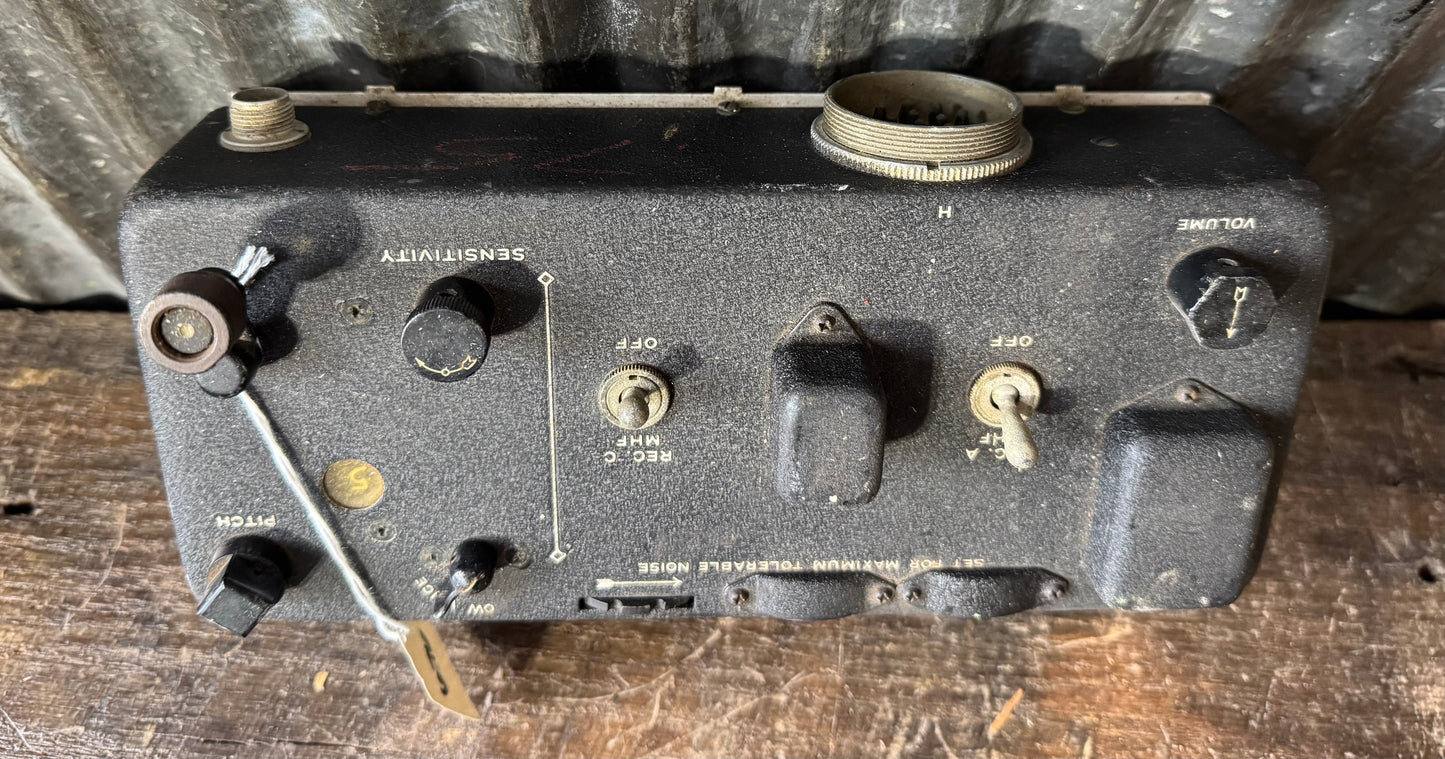 WWII C-38/ARC-5 Aircraft Radio Control Box – U.S. Army Air Forces Receiver Control Unit