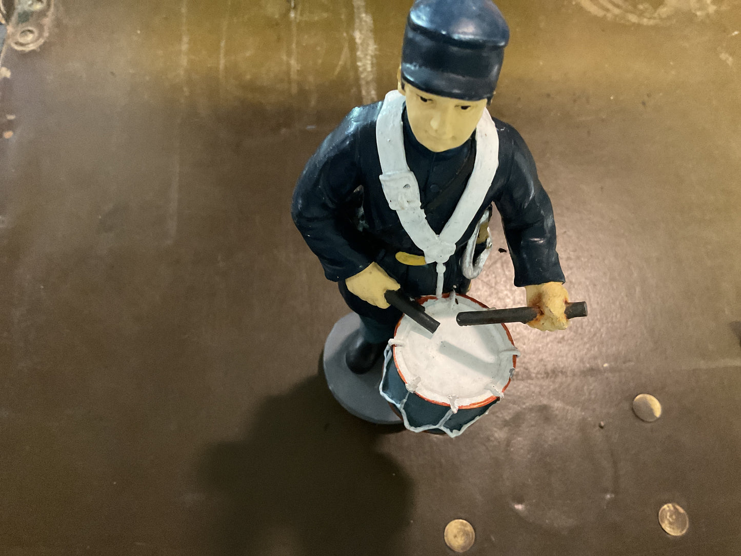 Pewter Figurine of Drummer from the Irish Brigade of the Union Army