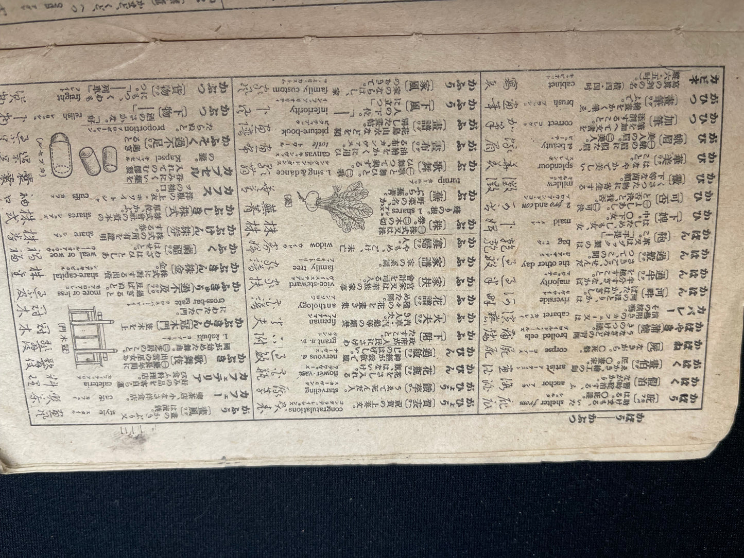 Rare Meiji/Taisho-Era Japanese-English-Chinese Travel Phrasebook with Tokyo Maps (c. 1890s–1920s)