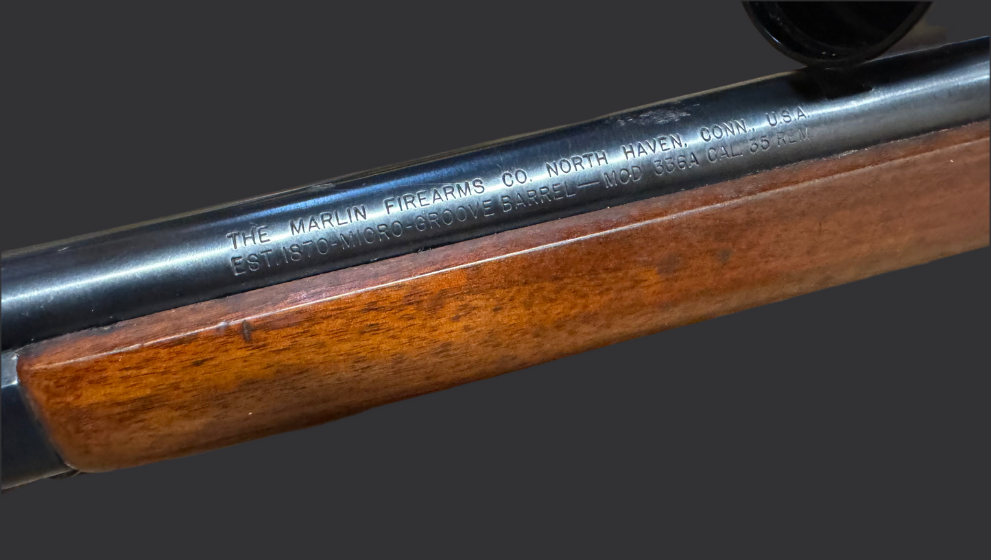 JM Marlin 336A 35 REM with Leupold