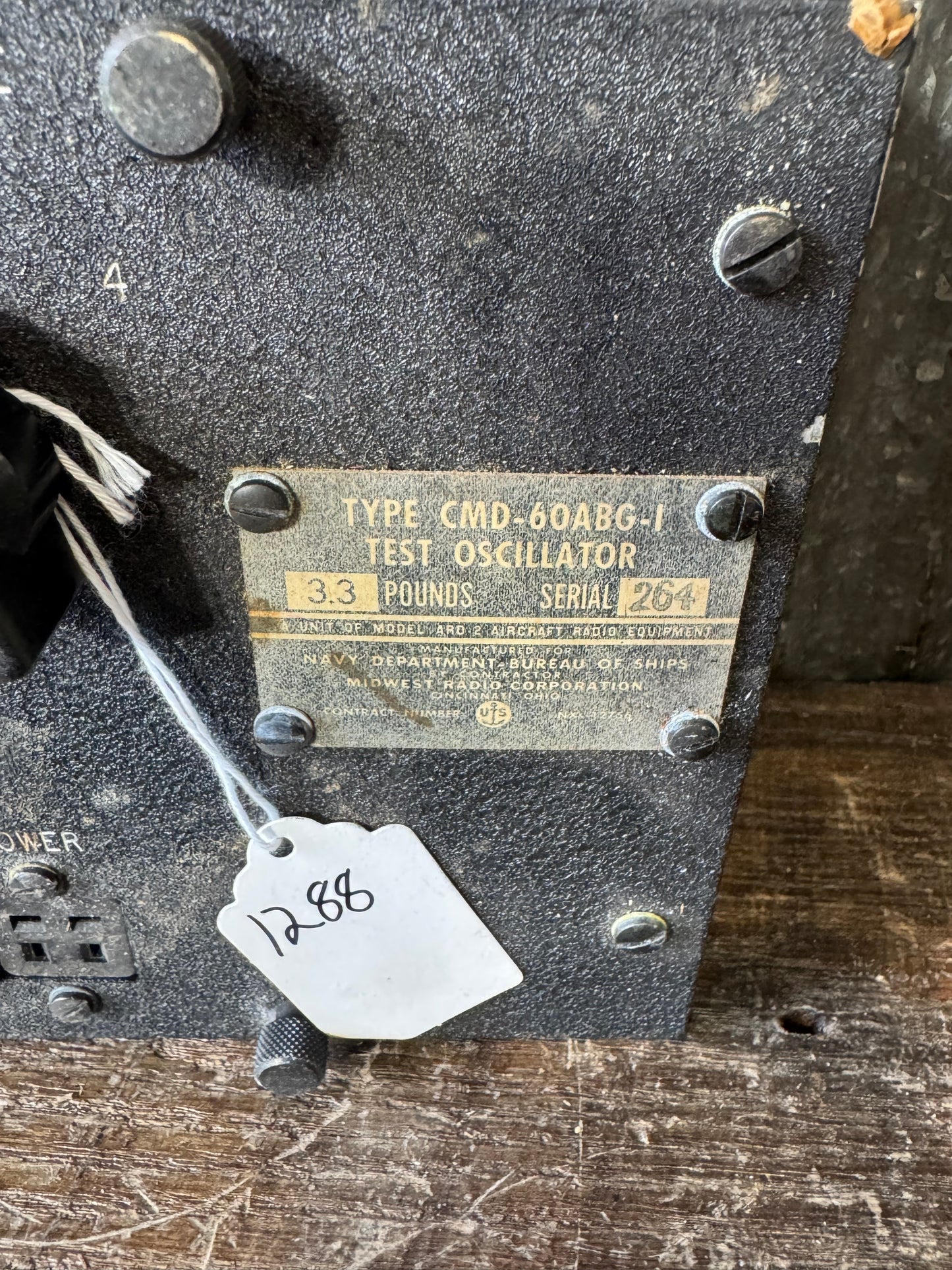 CMD-60ABG-1 Navy Test Oscillator