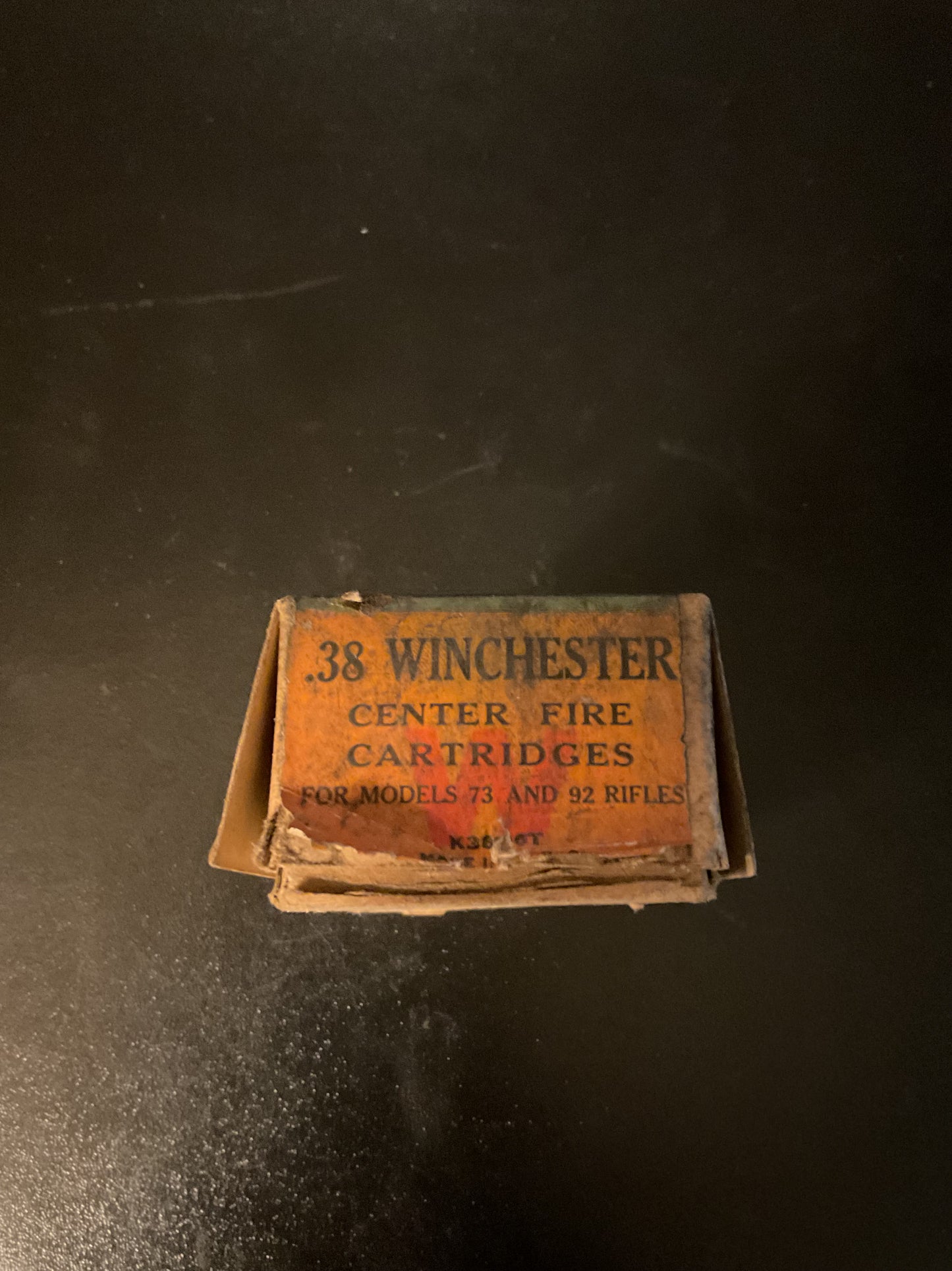 Antique Winchester .38 WCF / .38-40 Center Fire Cartridges — 2-Piece Box with 44 Rounds