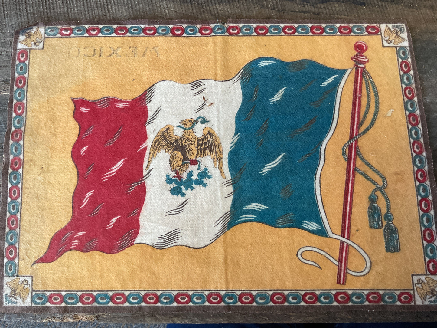 WWI Tobacco Felt Flag (approx 11x8)