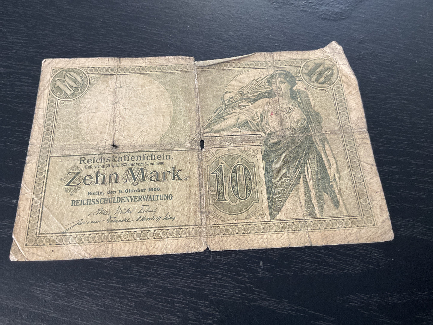 German 10 Mark Reichsschuldenverwaltung 1906