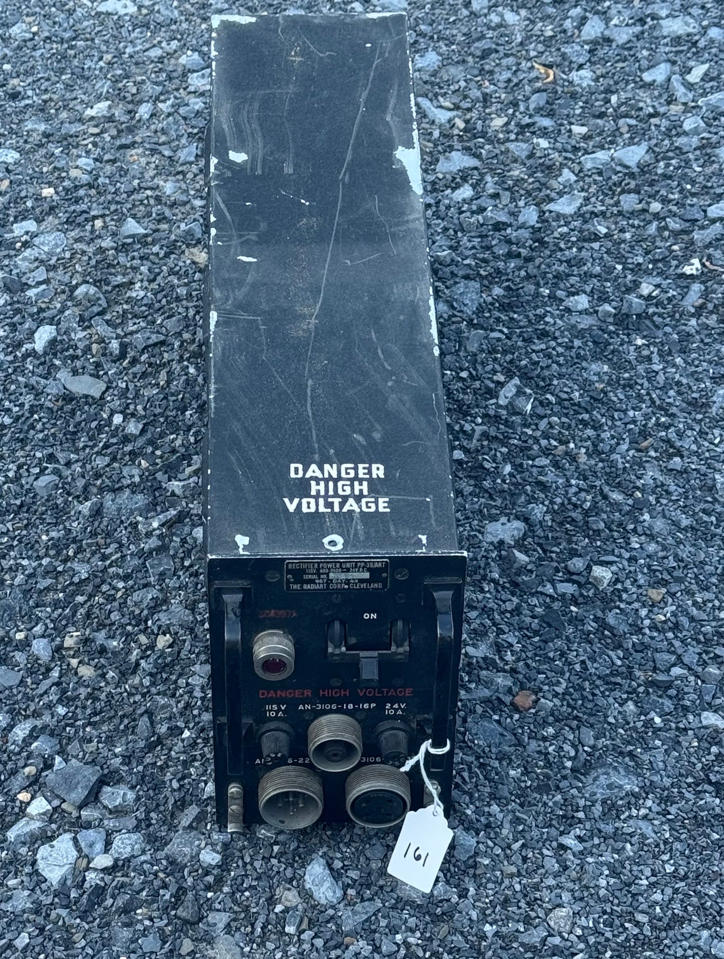 WWII U.S. Army Rectifier Power Unit PP-35/ART Aircraft Radar Power Supply