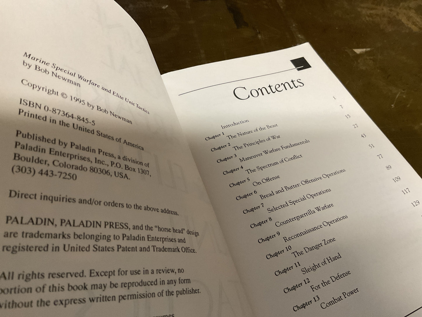 Marine Special Warfare & Elite Unit Tactics