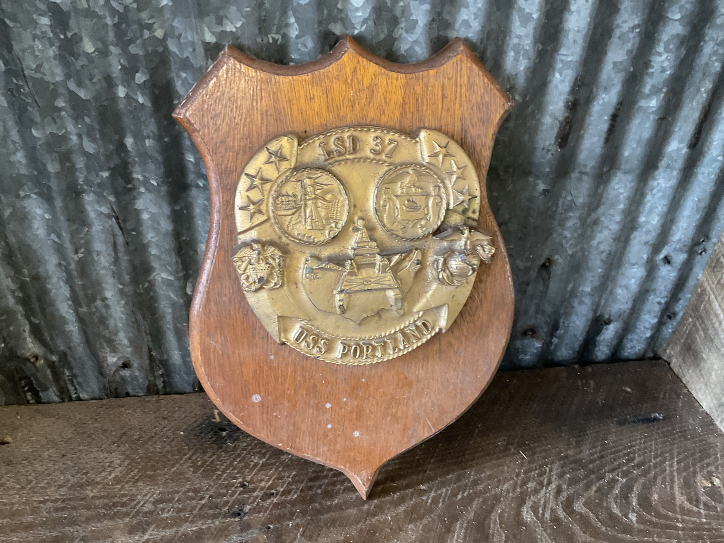 USS Portland Plaque