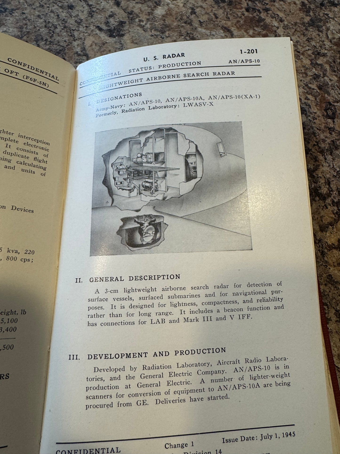WWII U.S. Radar Survey – Airborne Radar – “SECRET” – 1945