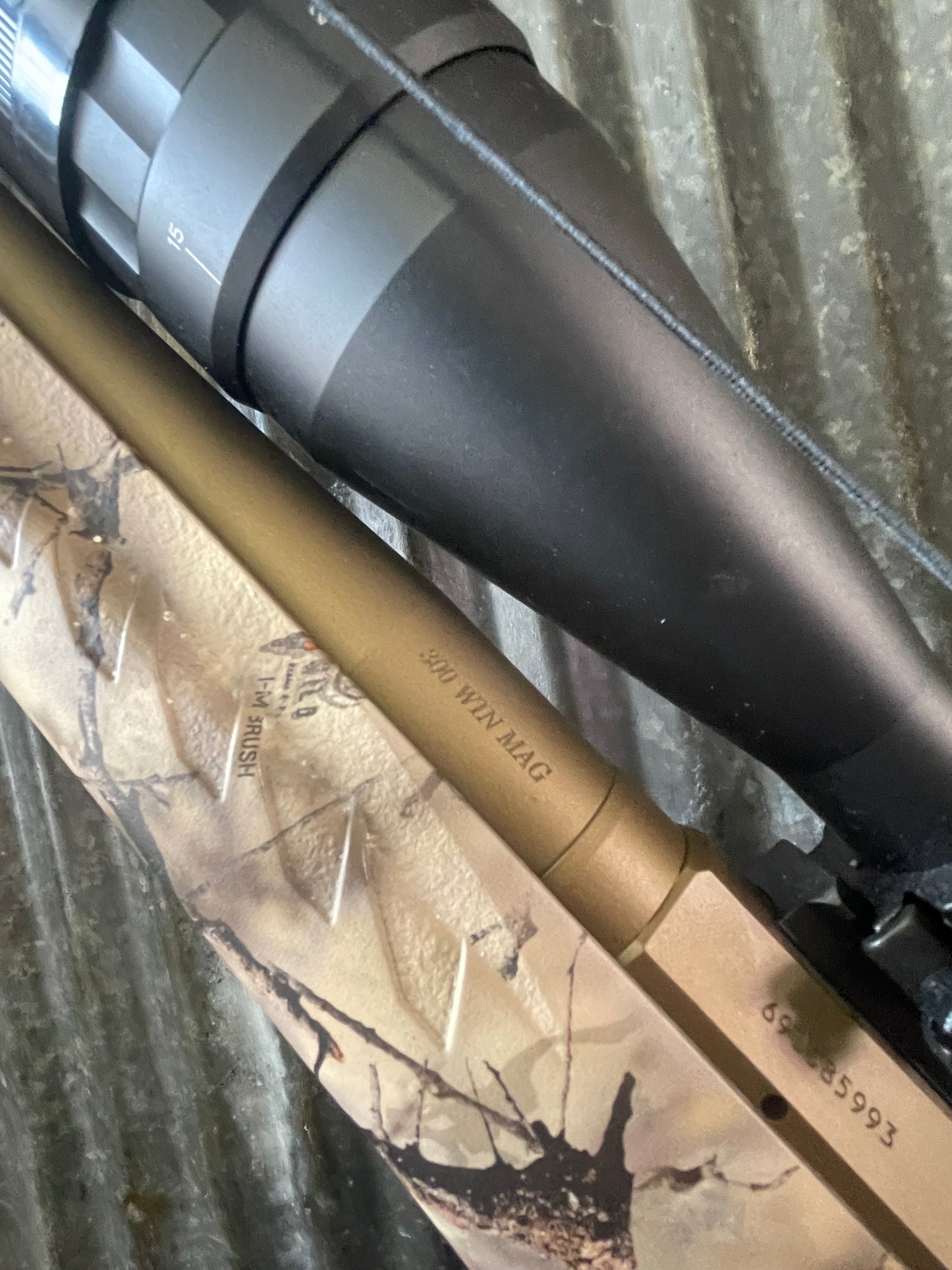 Ruger American .300 Win Mag Bolt-Action Rifle - Camo/Bronze Finish - Excellent Condition