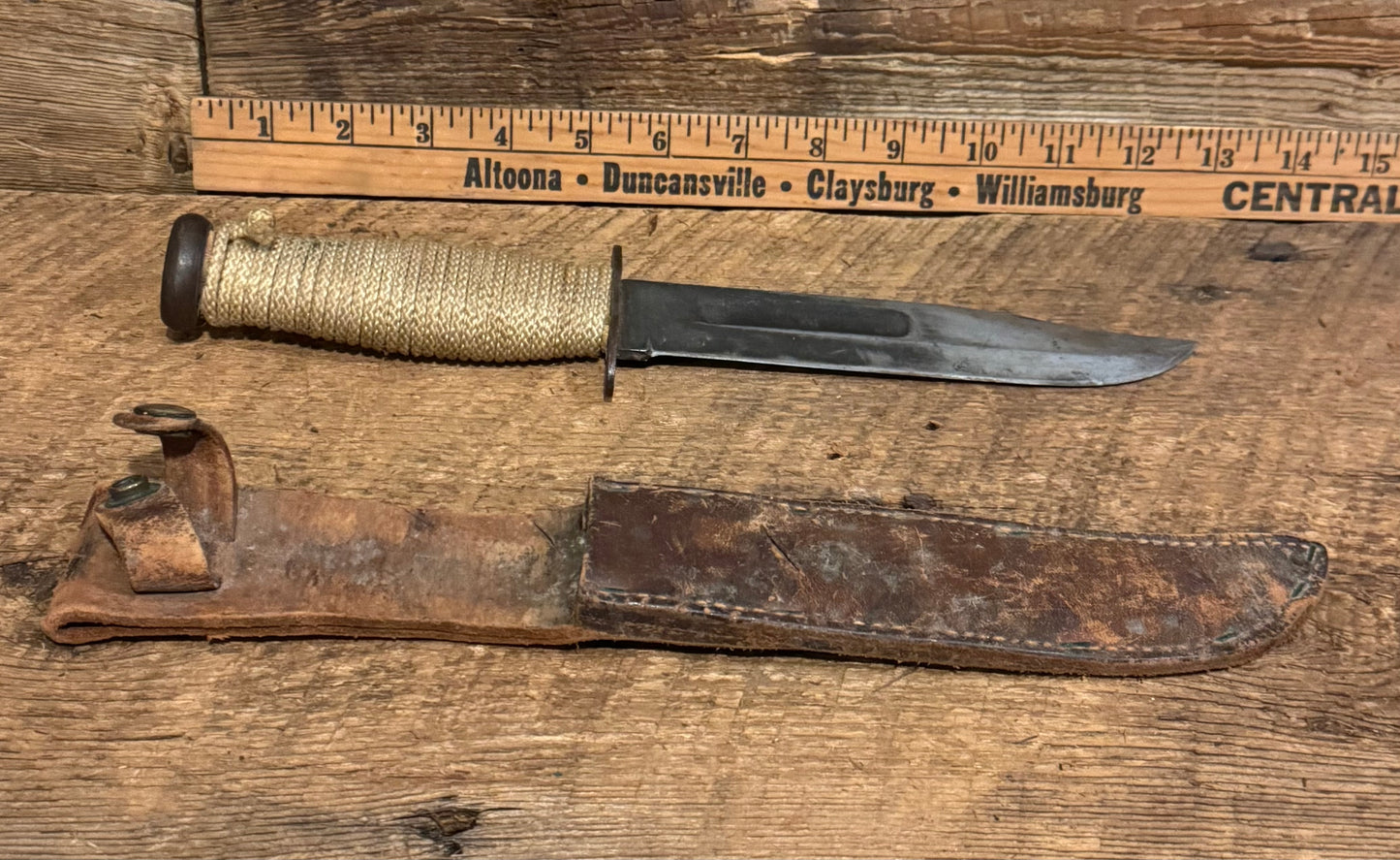 WWII Kabar Knife Rope Handle