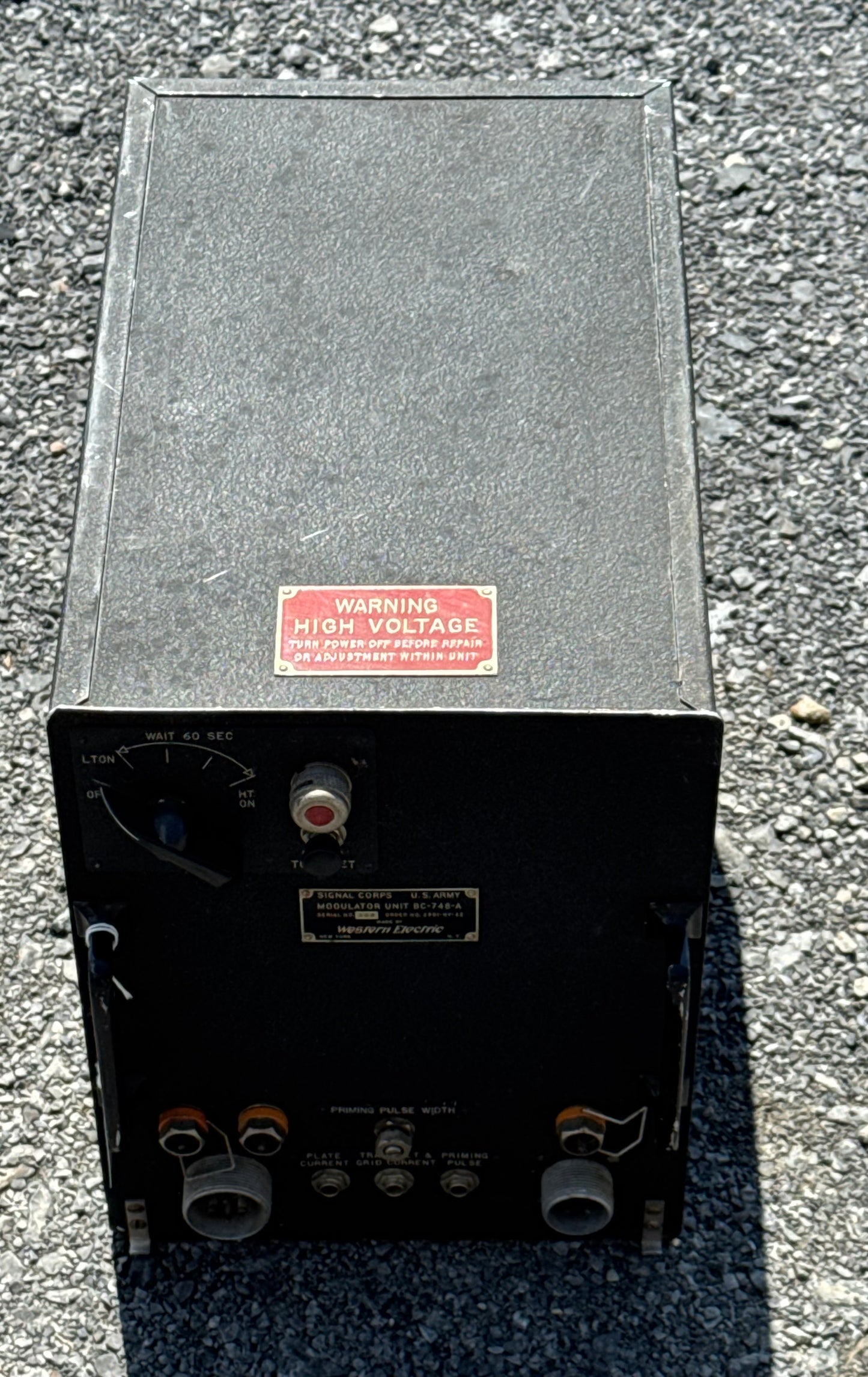 Original WWII-era U.S. Army Signal Corps Modulator Unit BC-748-A