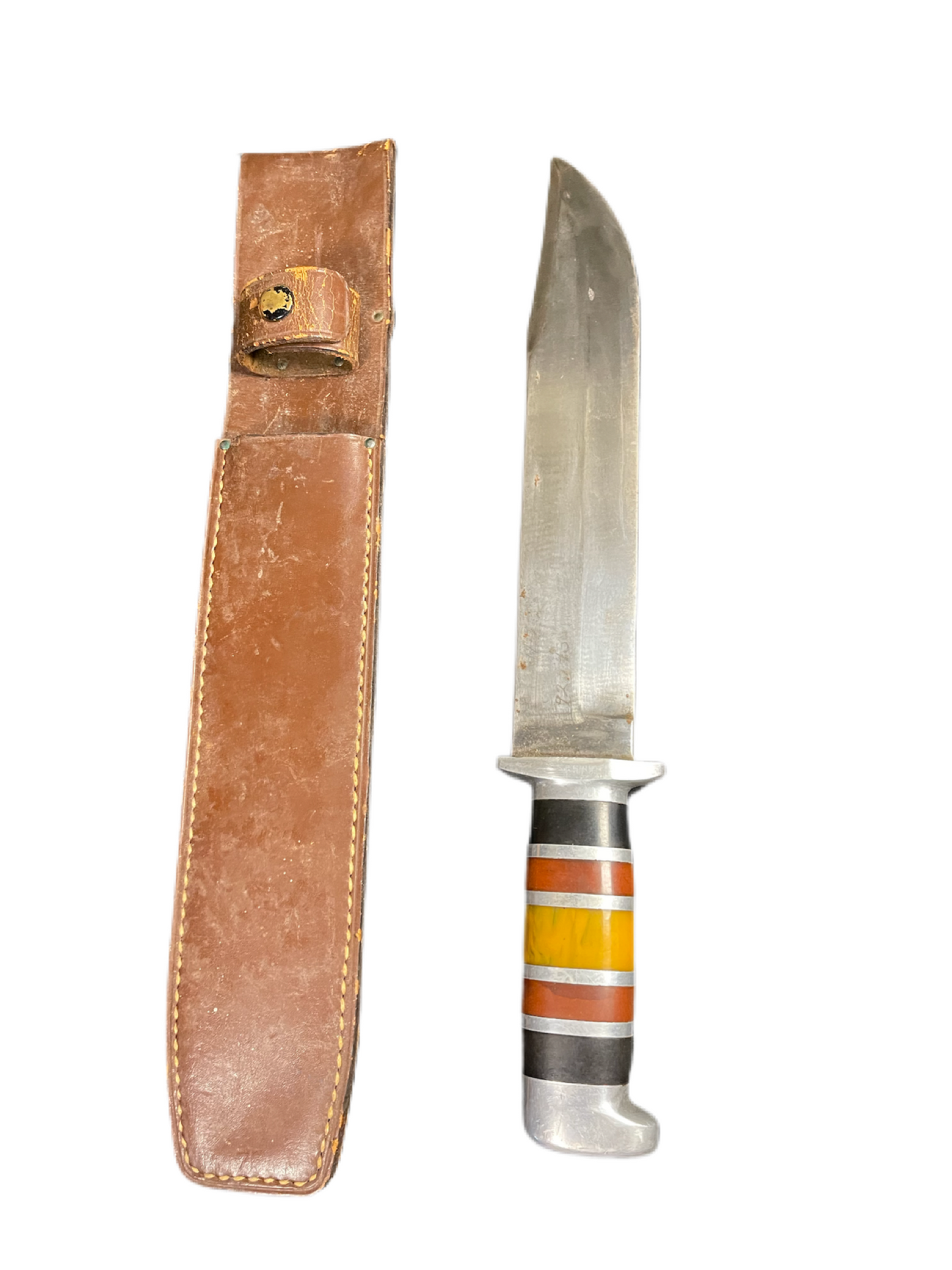 WWII Theater Knife with Leather Sheath