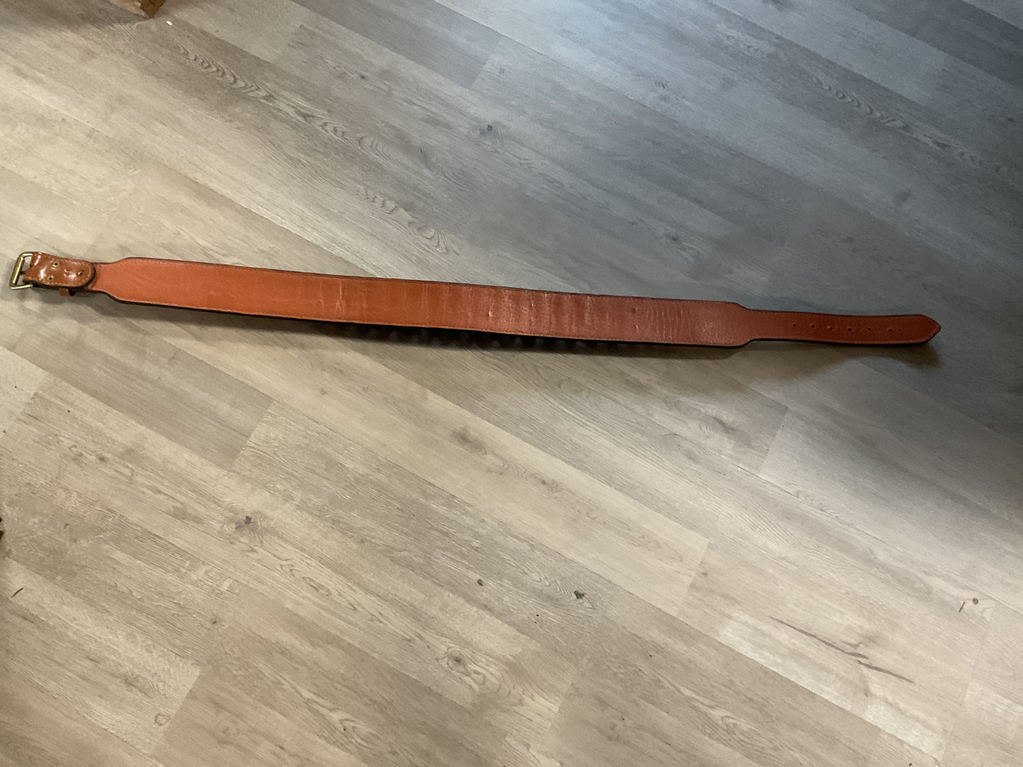 Leather Shotgun Belt marked 12 gauge