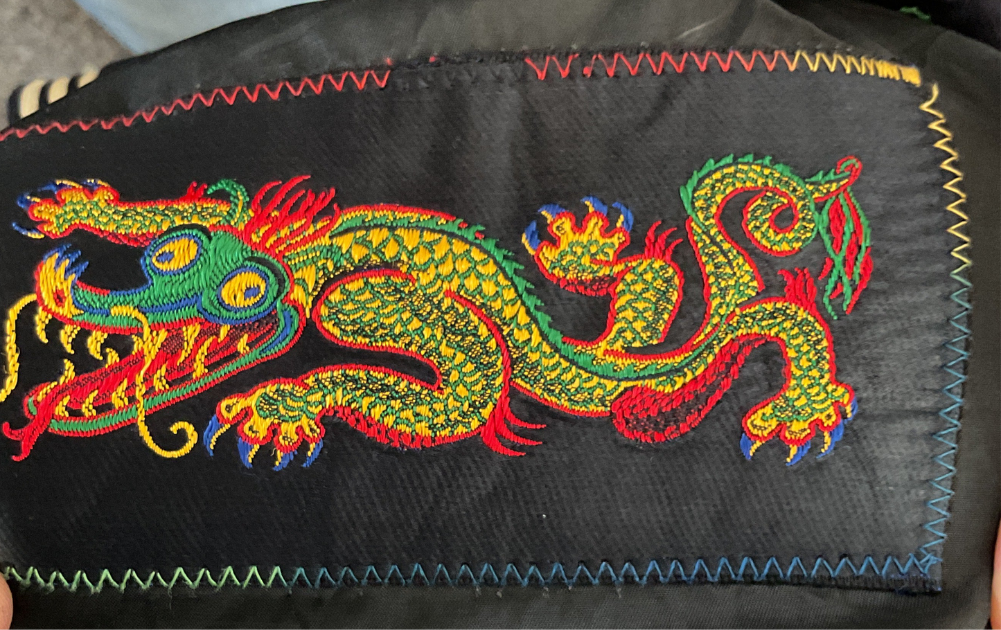 WWII U.S. Navy Dress Blue Jumper - Petty Officer Second Class Machinist’s Mate with Dragon Embroidery - Size Medium (Estimated)