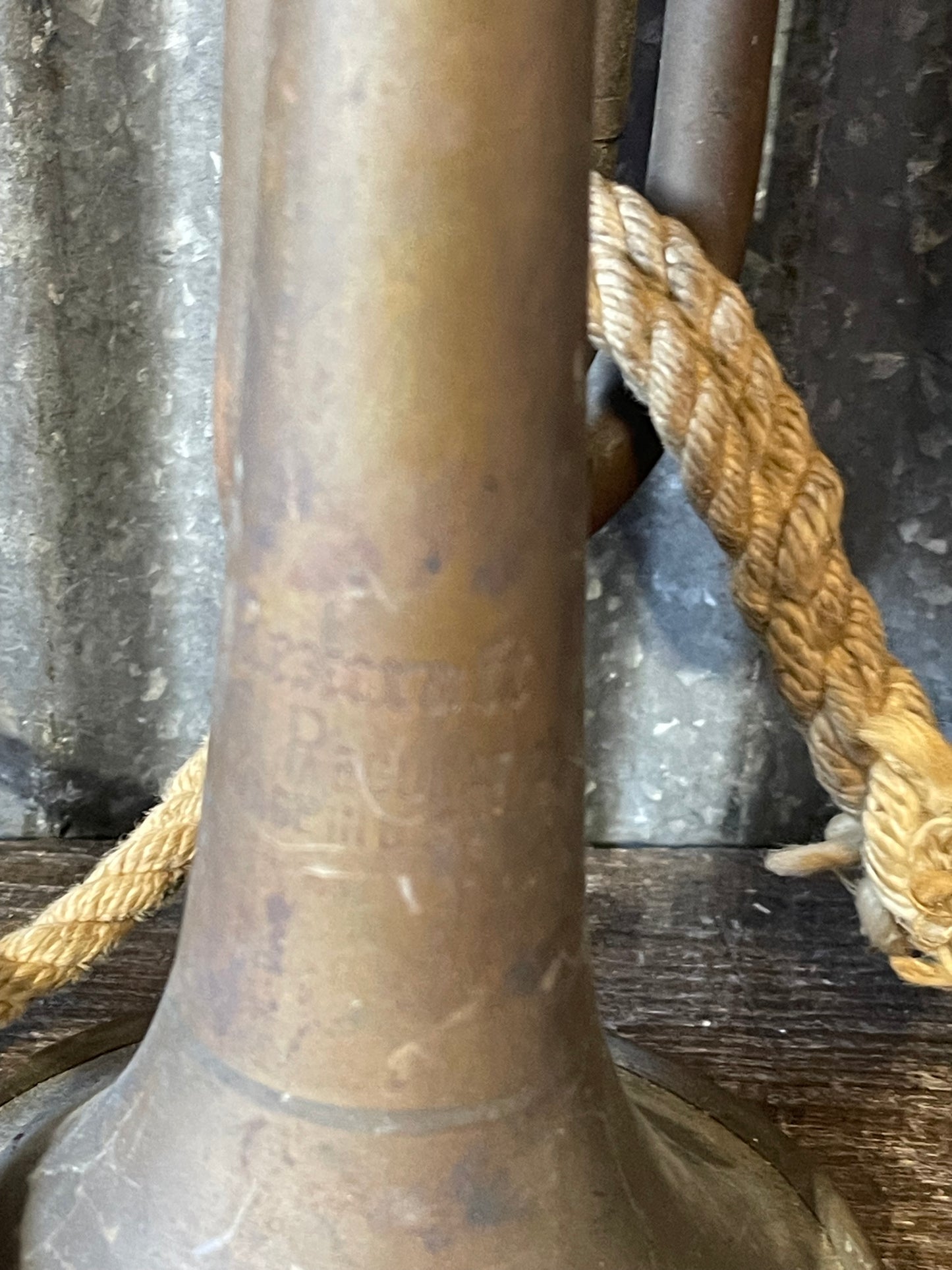 Vintage Rexcraft Brass Bugle with Cord – Scout, Military, or Ceremonial Use