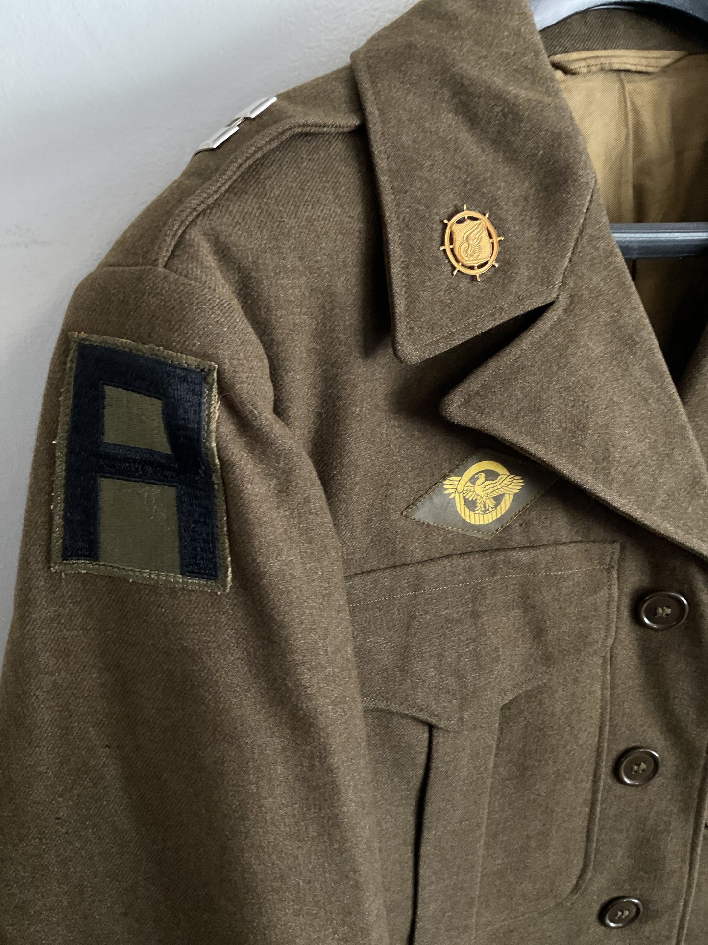 WWII 7th Army Corps Captains Ike Jacket-Named