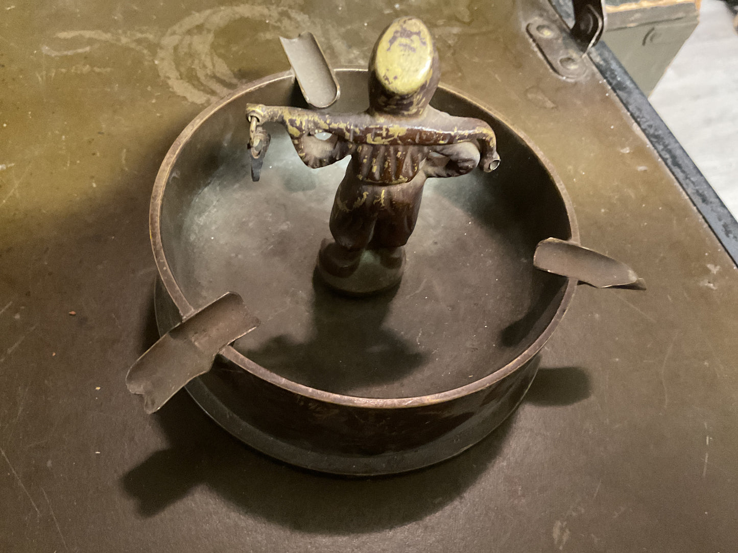 Brass Trench Art Ash Tray