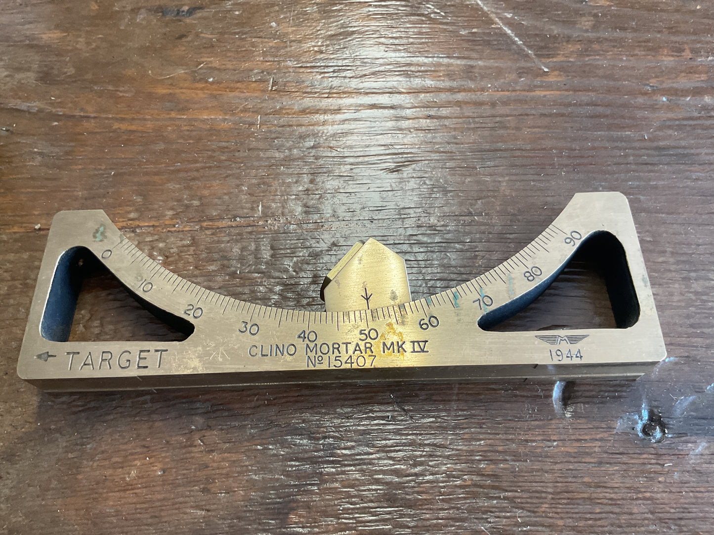 WWII 1944 British Clinometer Mortar MK4 Sight