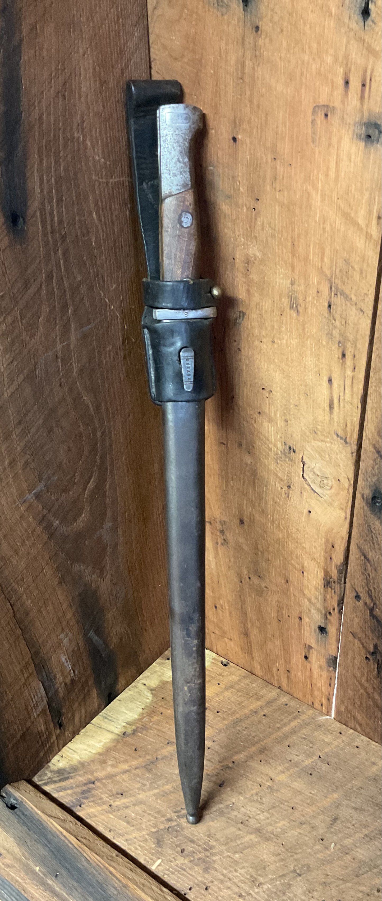 WWII German Captured Yugoslavian M1924 Bayonet
