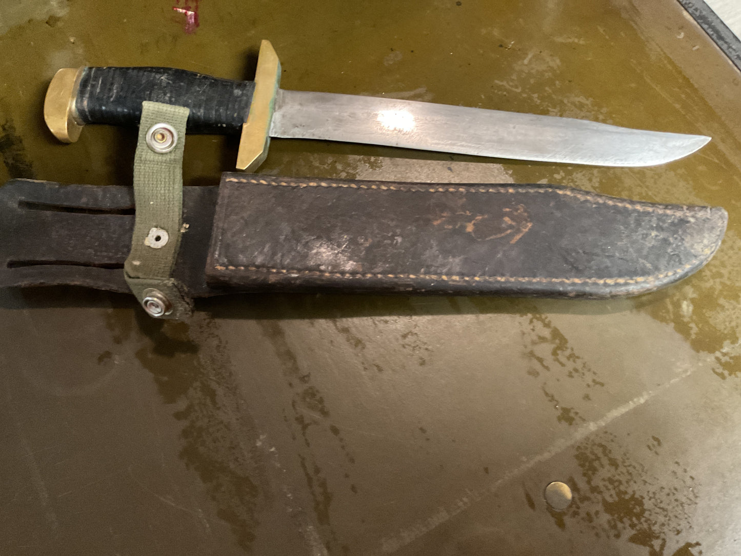 WWII Theatre Knife Black Handle
