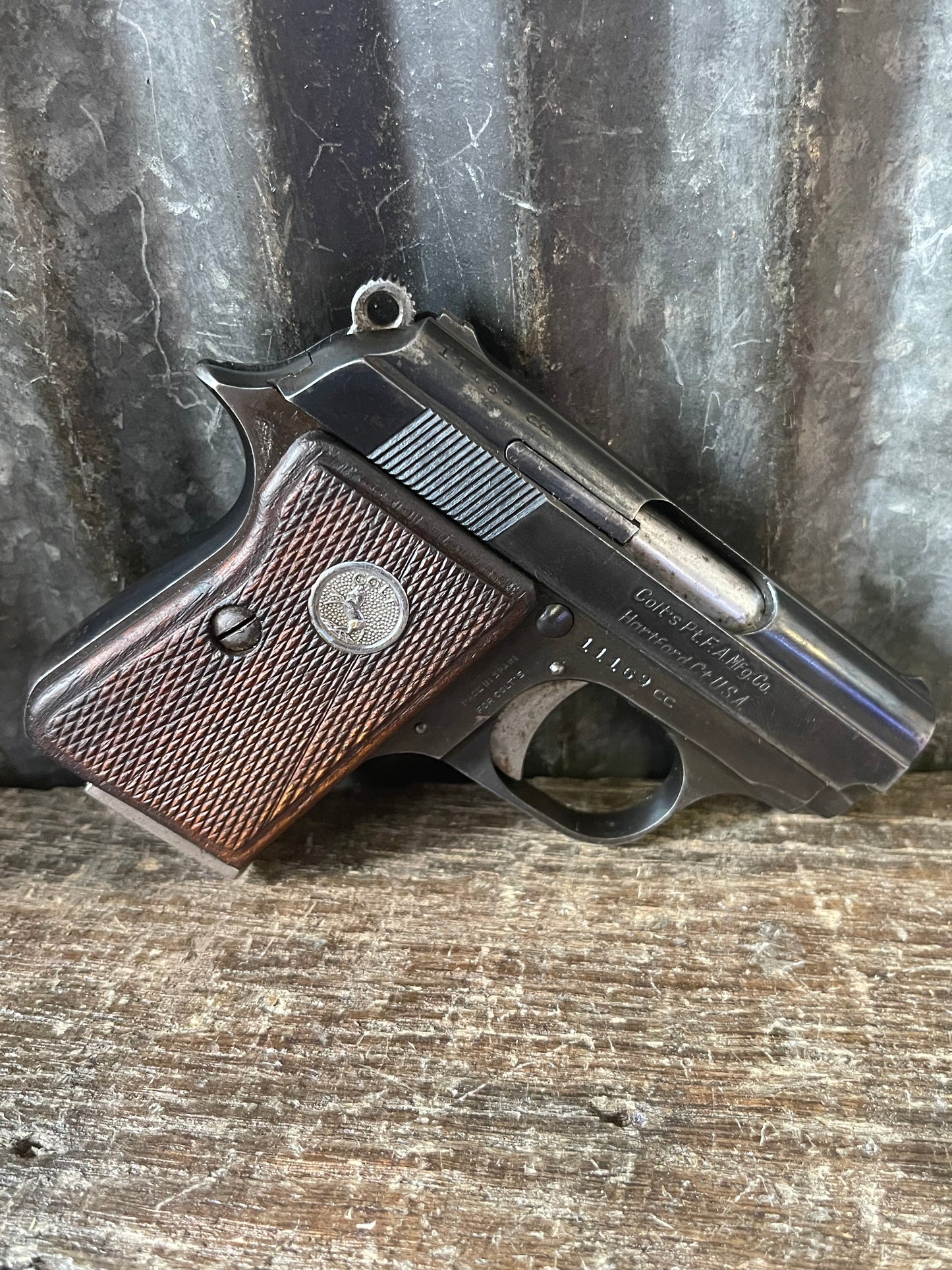 Colt Junior .25 ACP Semi-Automatic Pistol – Original Box – 2 Magazines